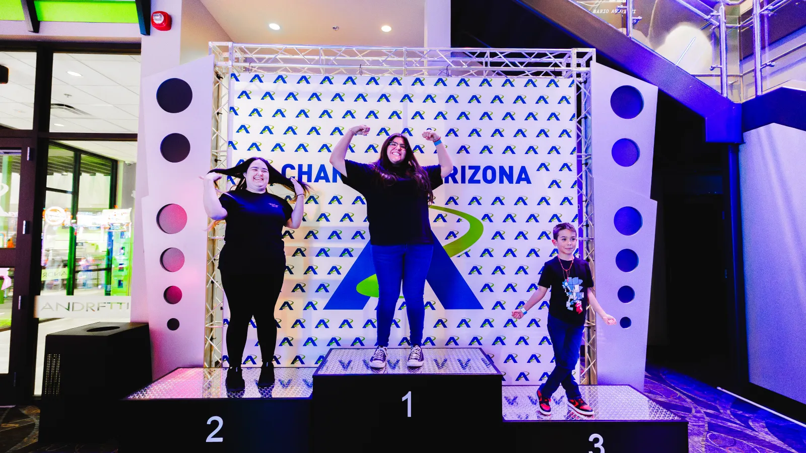 a group of people on a stage