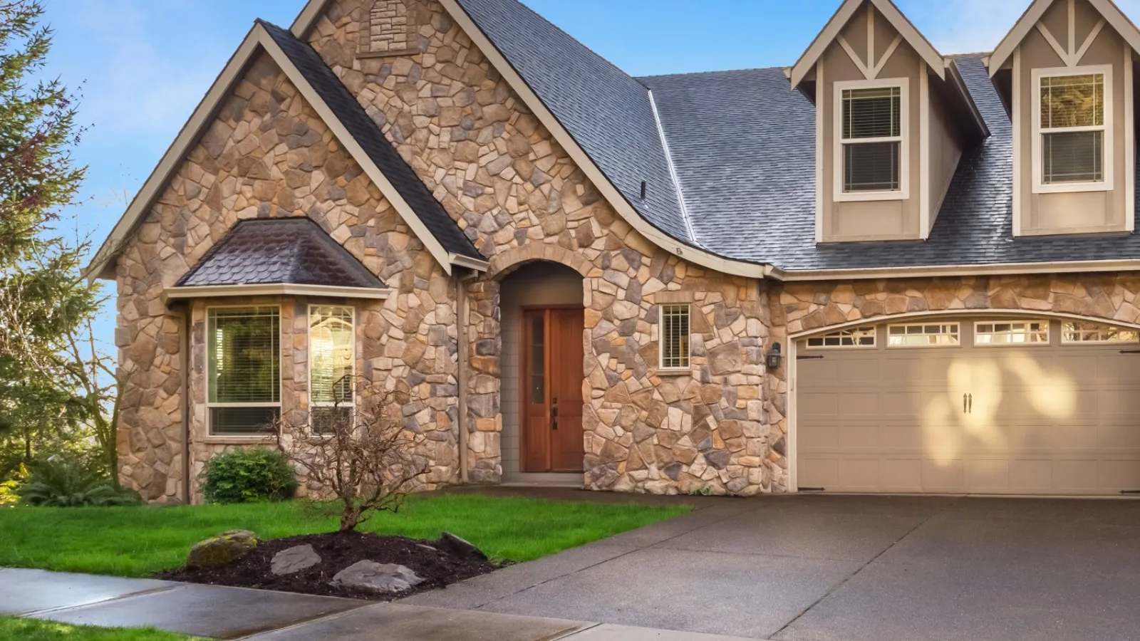 a house with a driveway