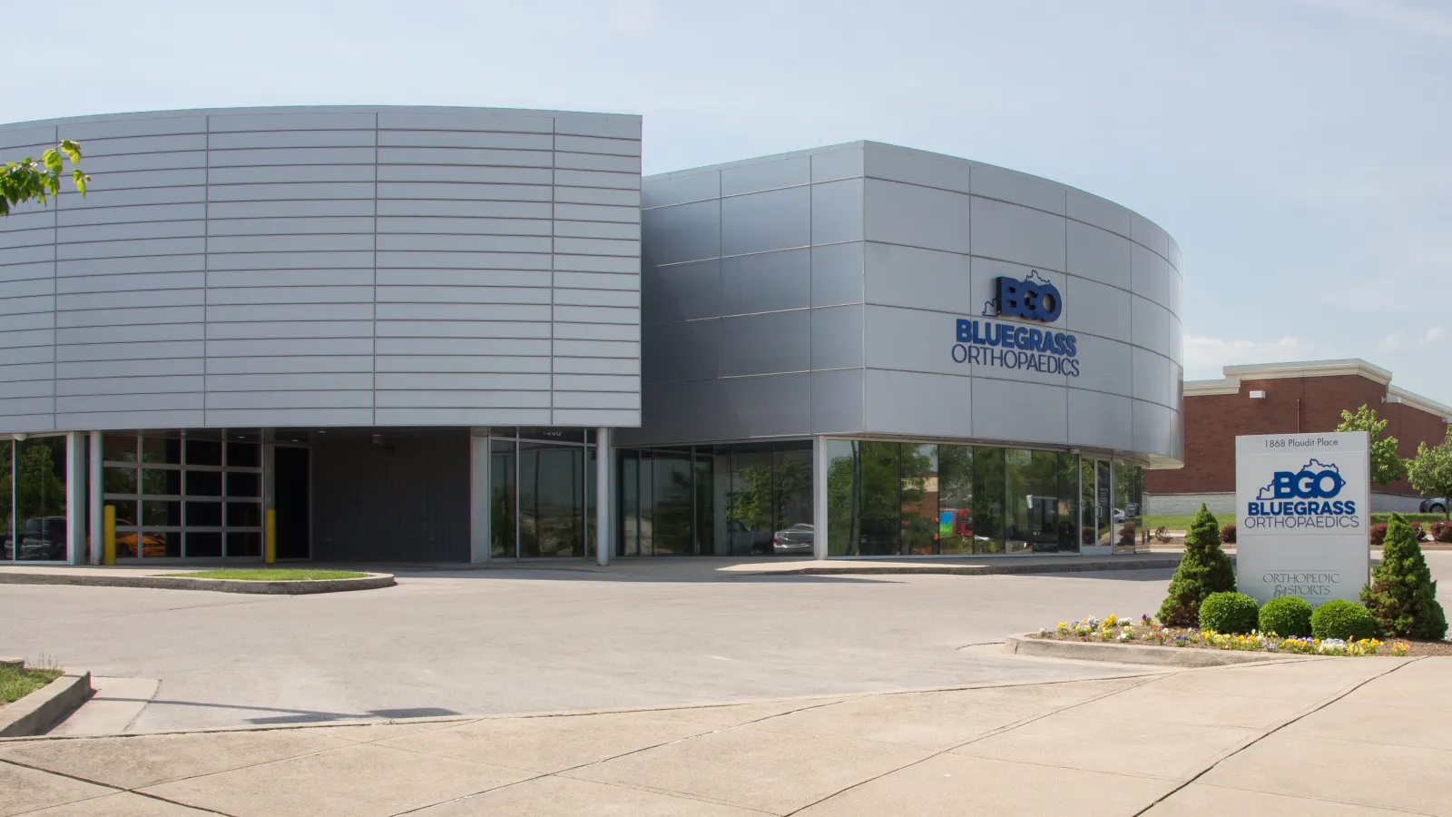 a large white medical building