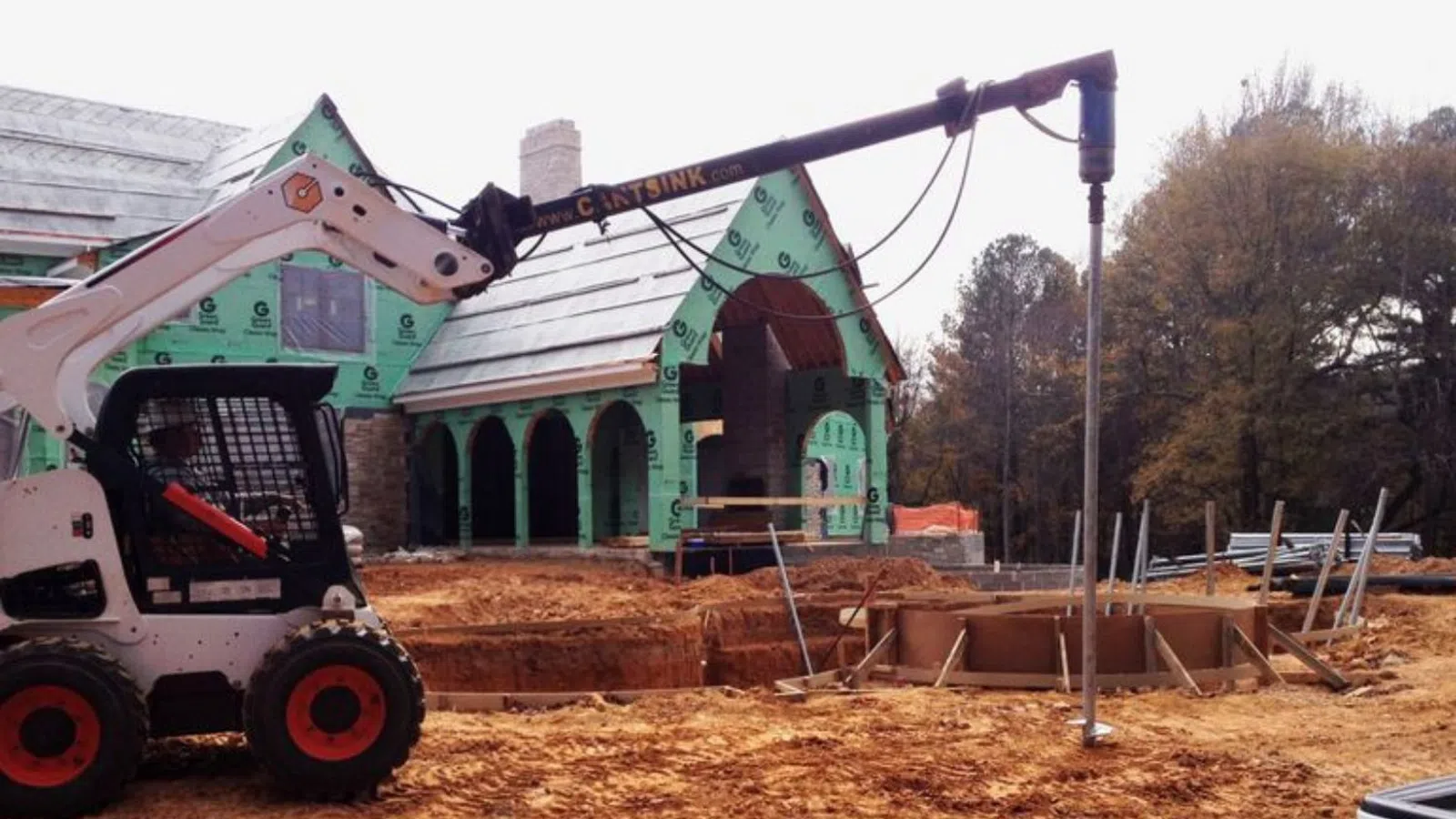 Cantsink Helical Pile Construction