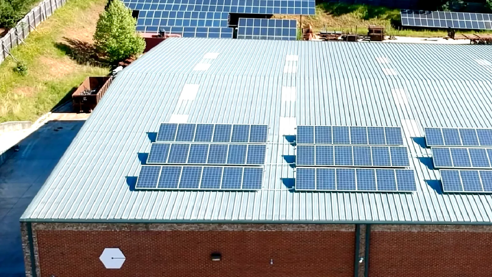 Cantsink Solar Panels on upper level plant