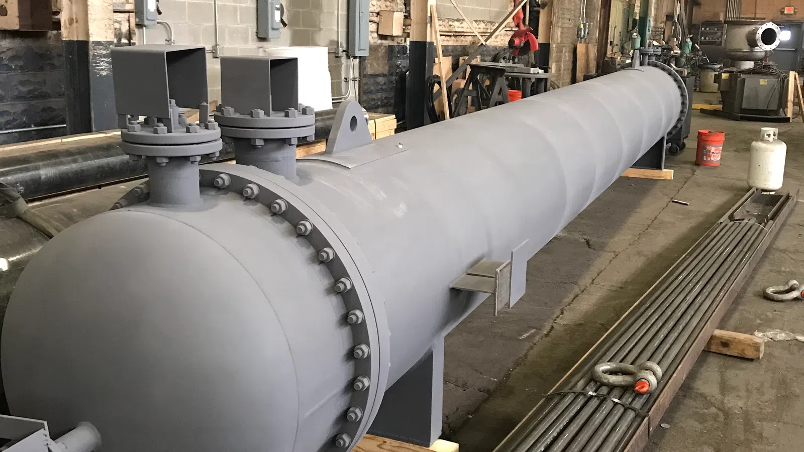 a large metal object