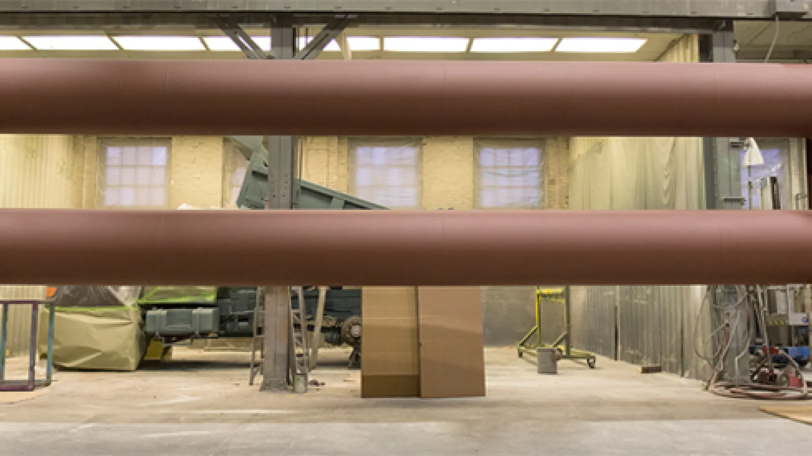 a large metal pipe
