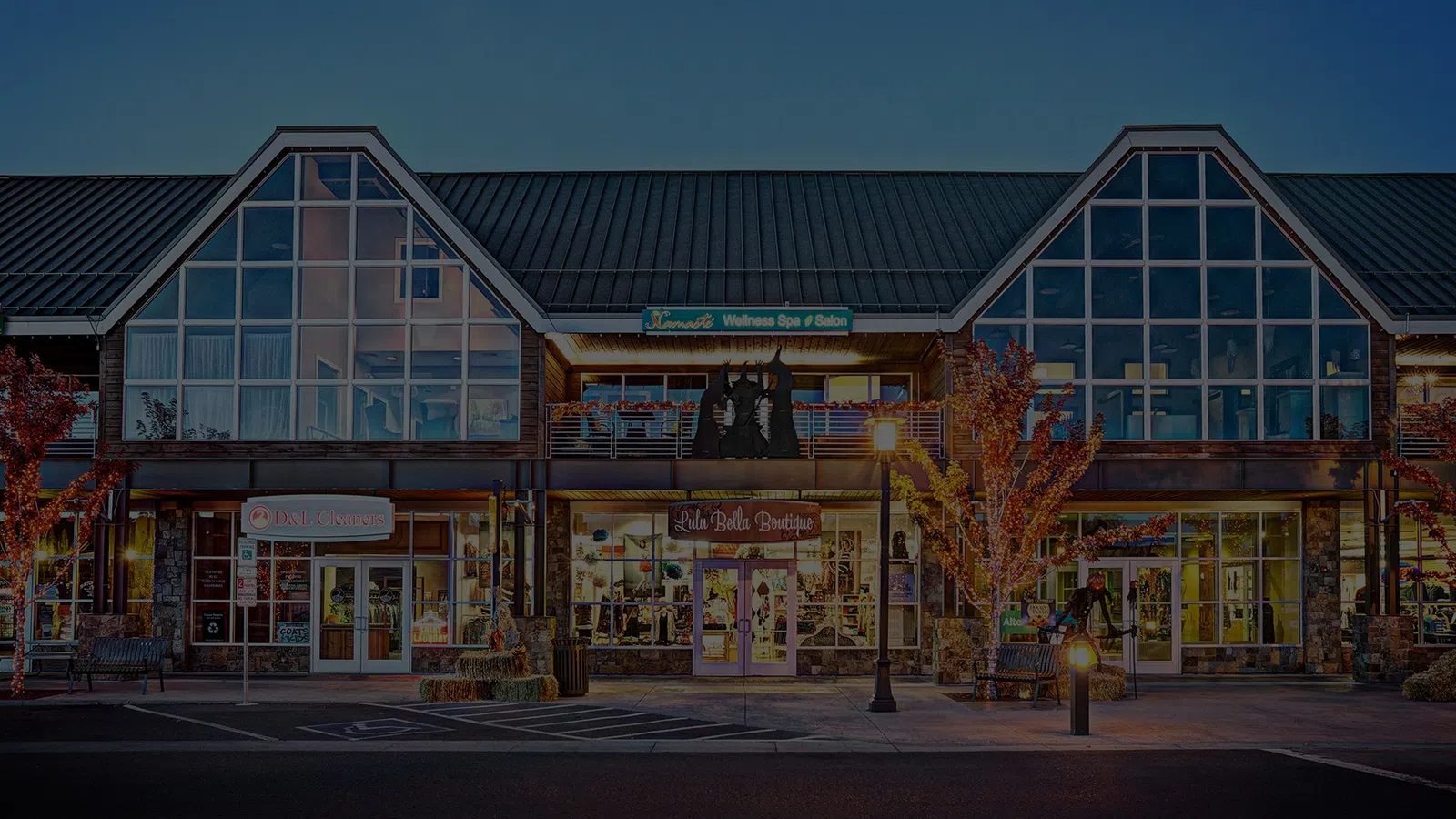 a building with a sign on the front