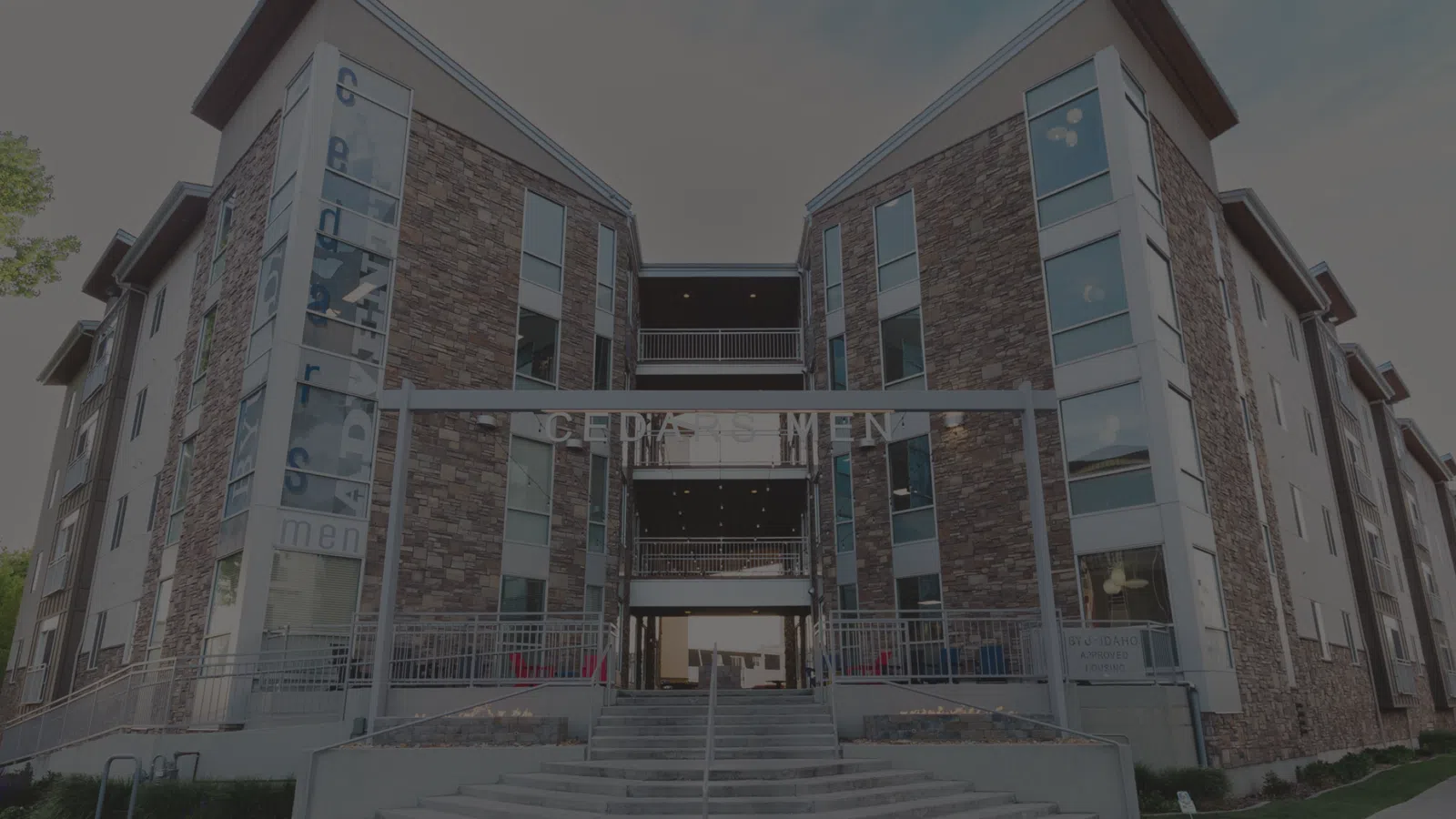 a building with stairs and a staircase