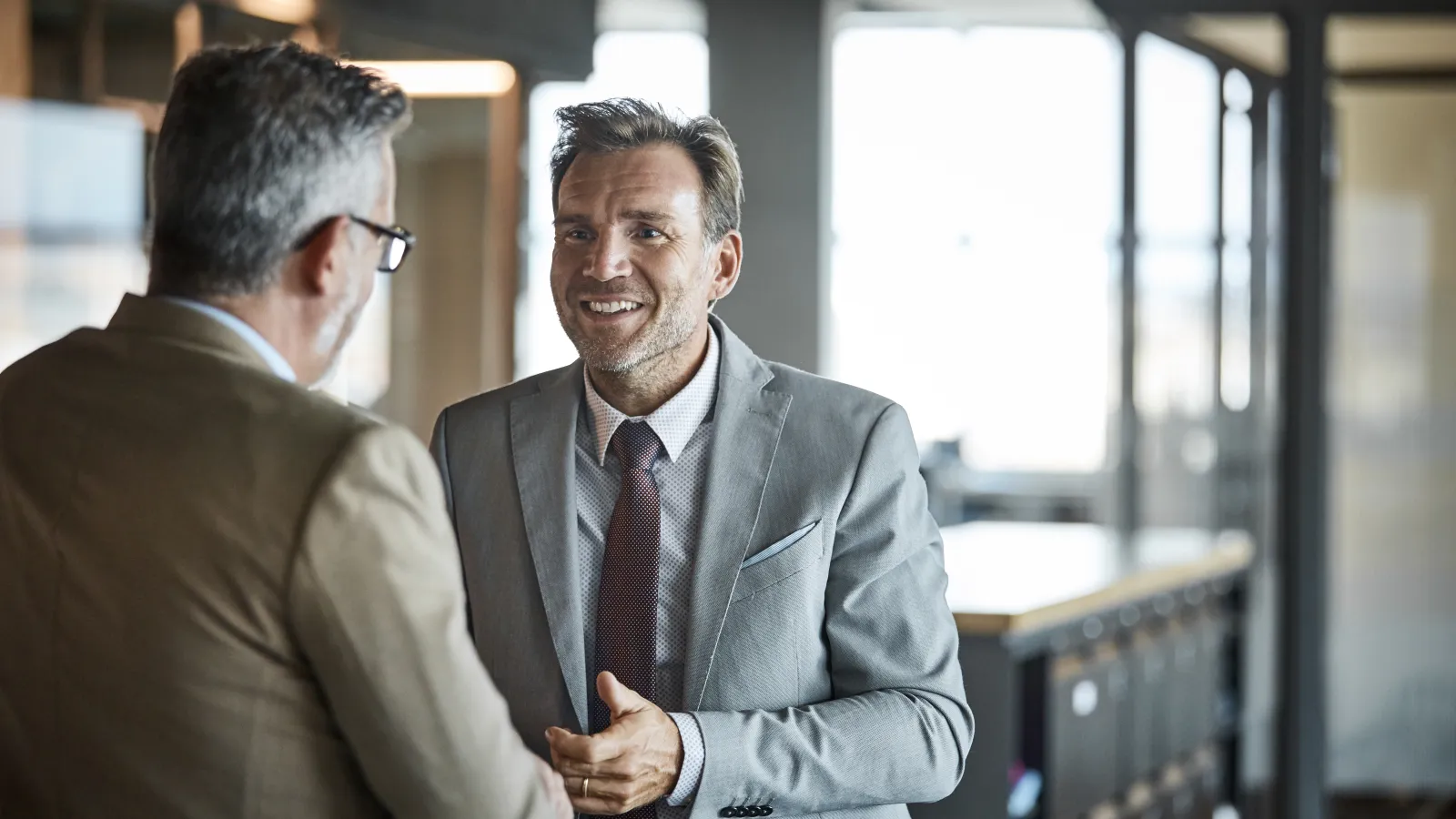 a few business men talking