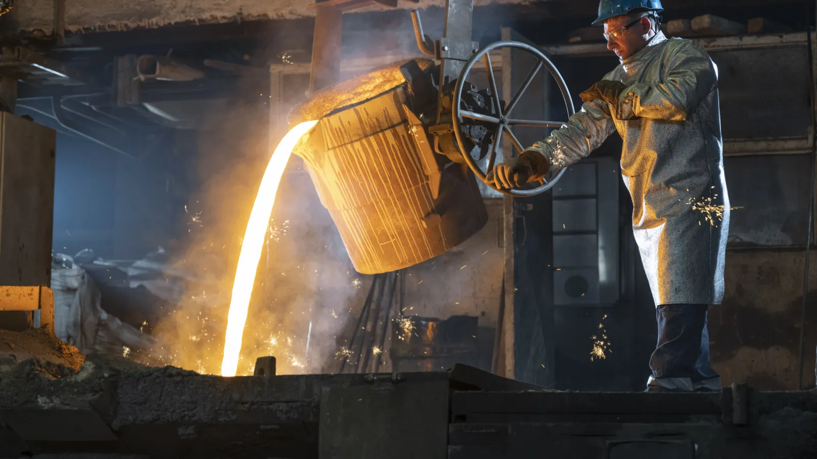 a man working on a machine