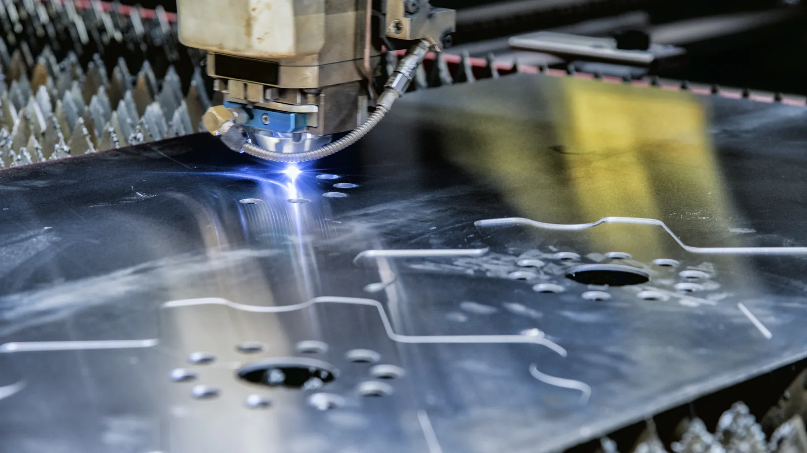 a machine with wires