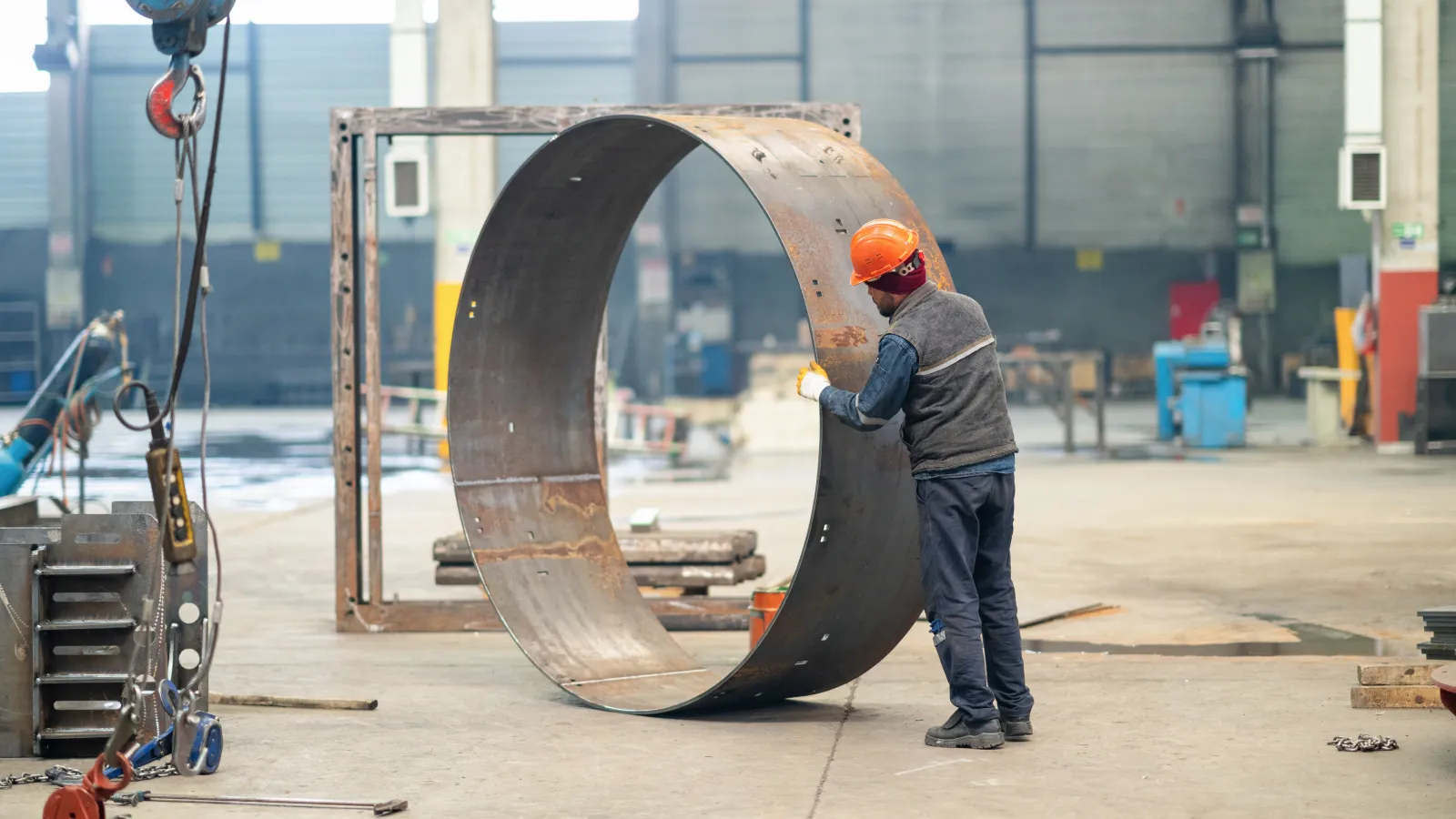 a man working on a machine