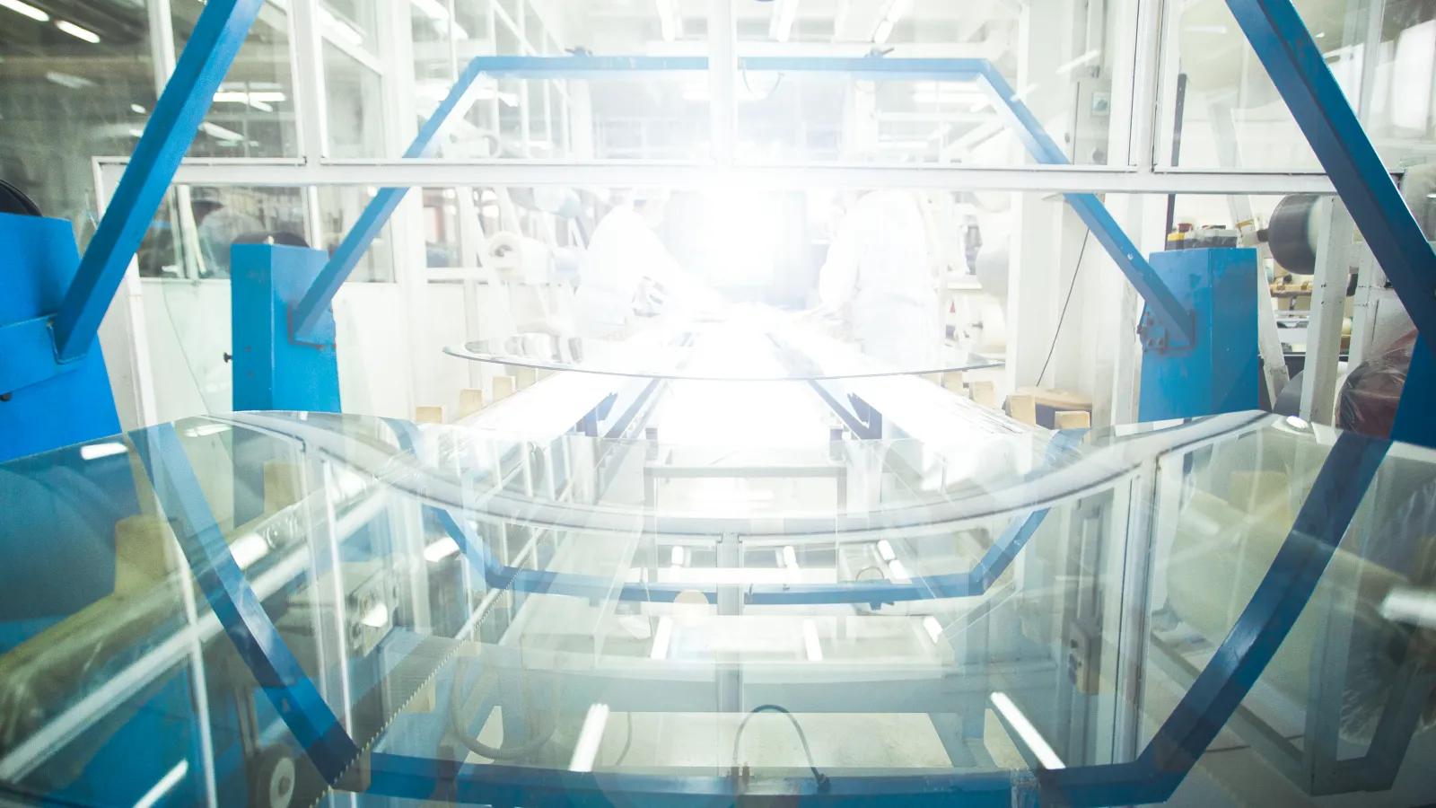 a close-up of a factory