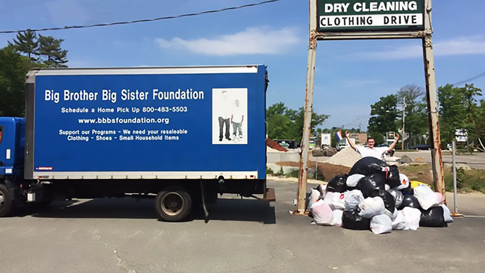 Worth the weight. Lapels Dry Cleaning’s annual clothing drive to benefit Big Brother Big Sister raises more than 13,000 pounds of clothing
