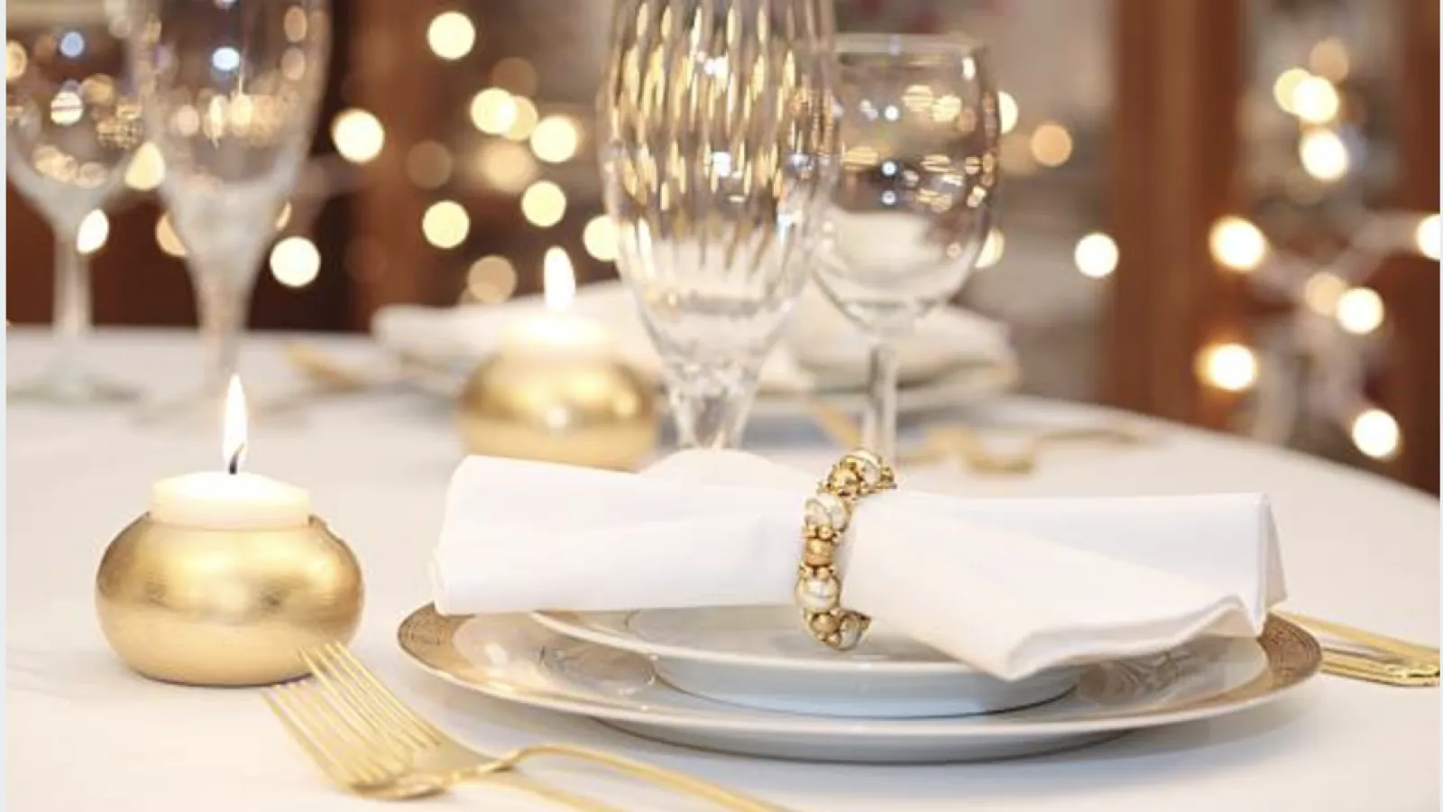 a table with plates and glasses