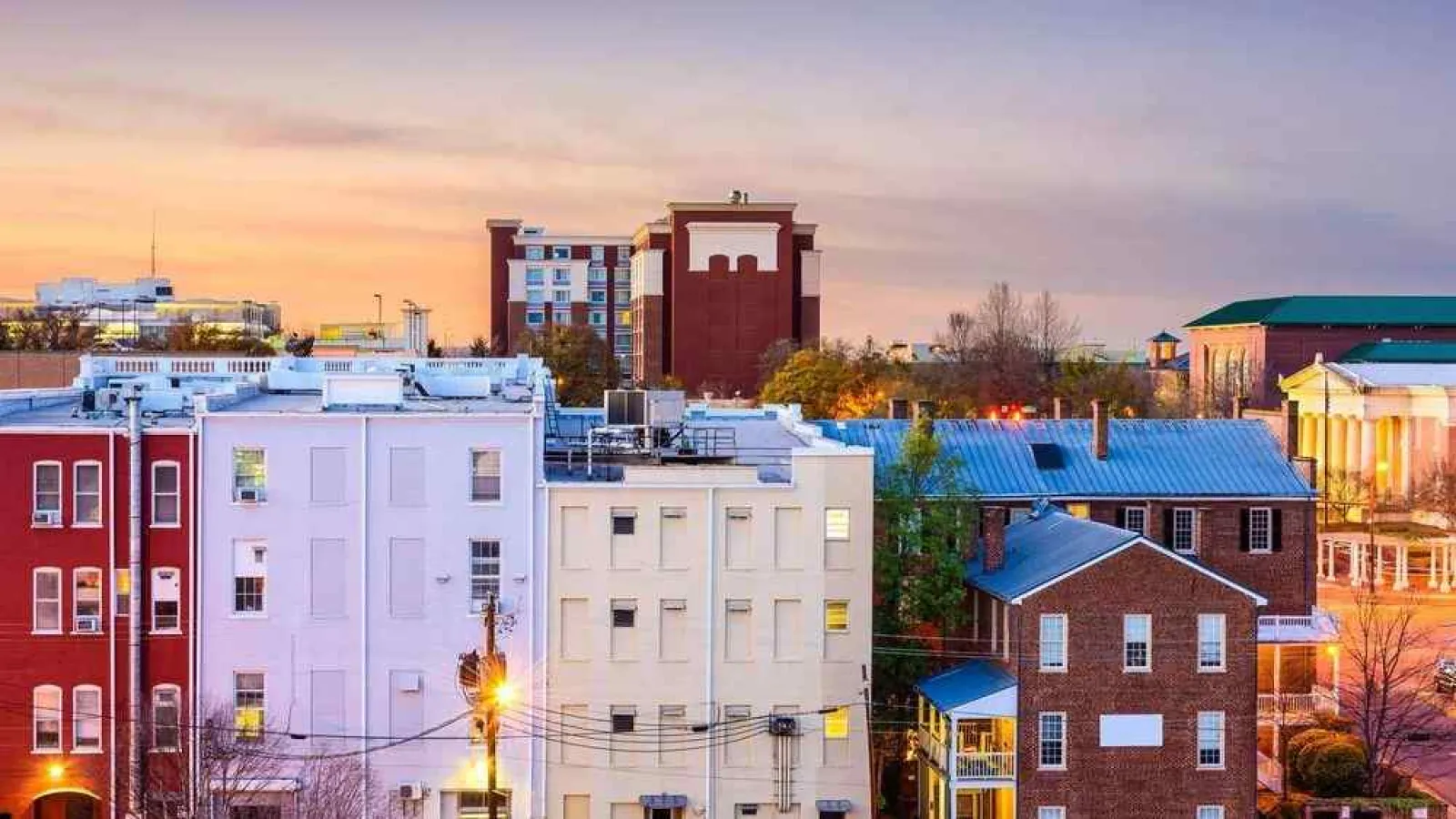 a group of buildings