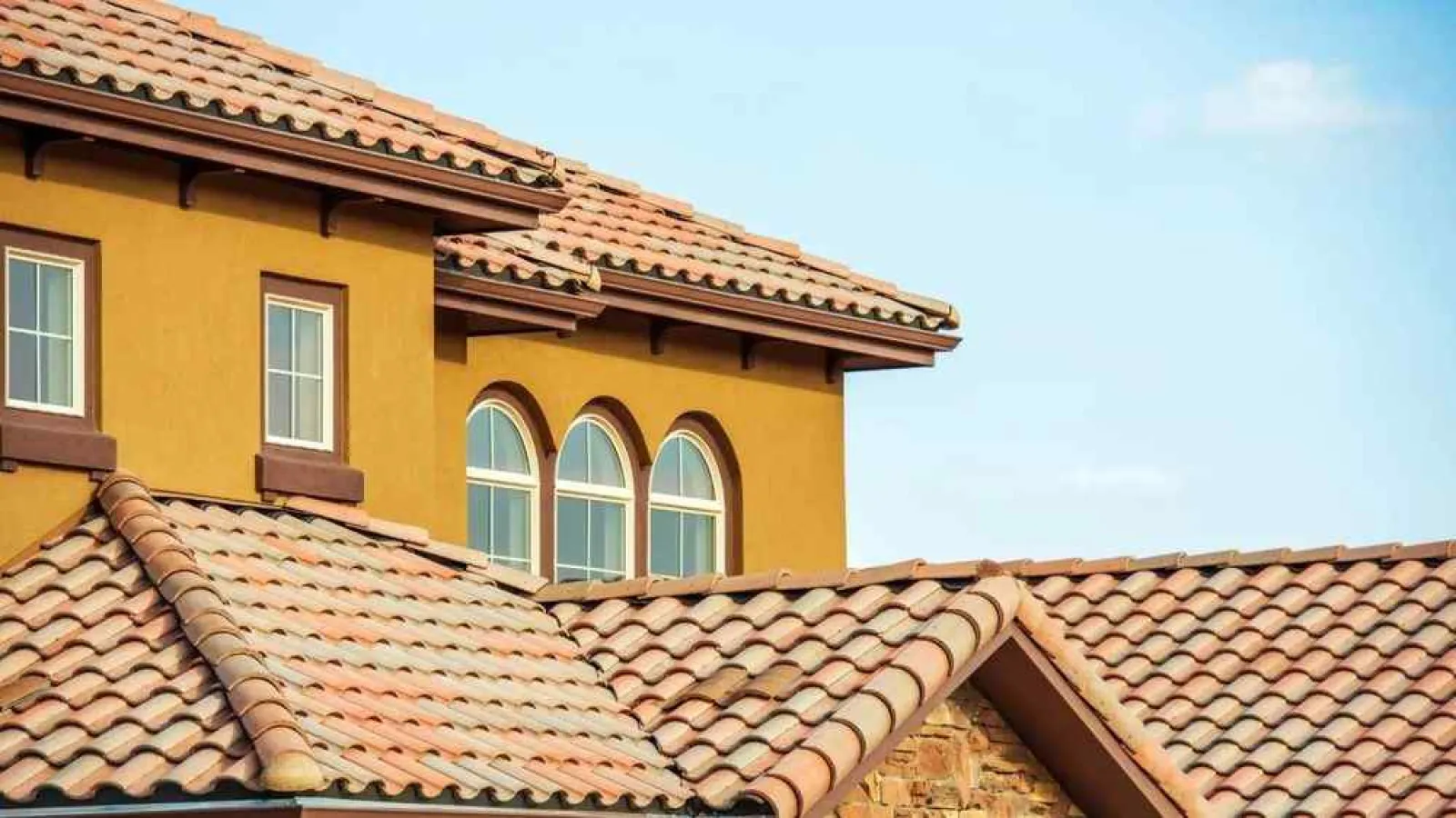 a roof of a house