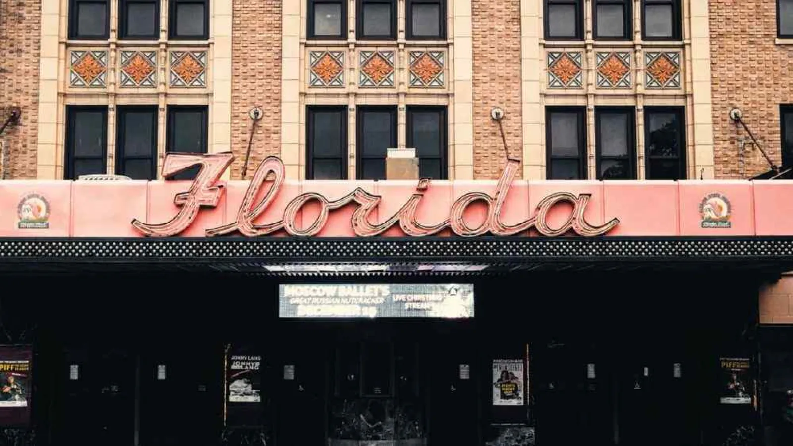 a building with a sign on it