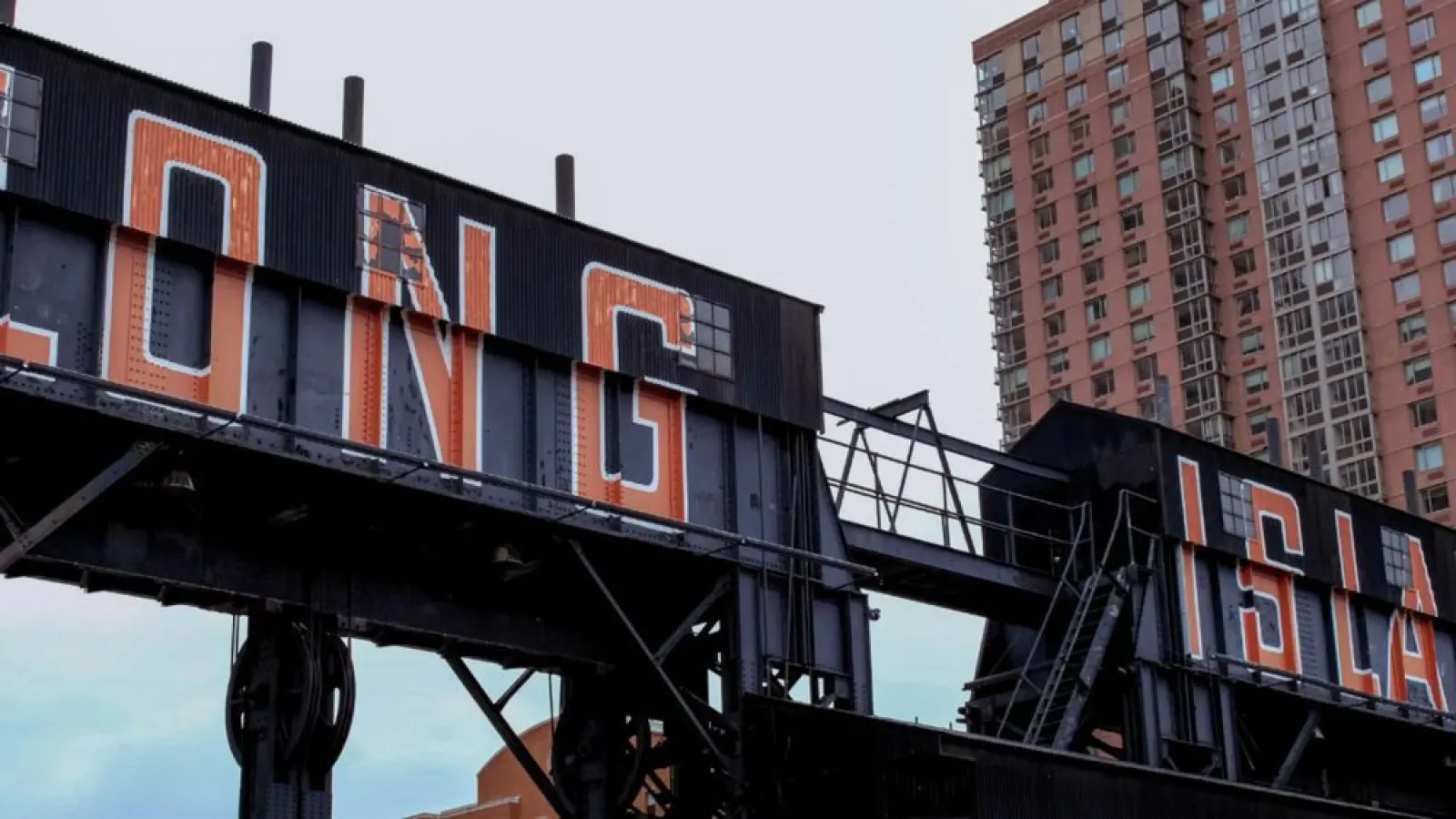 a large metal container with a sign on it