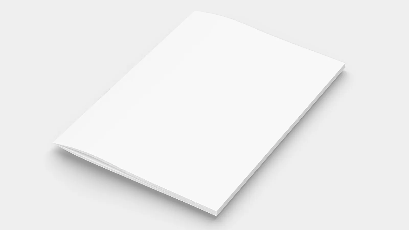 A plain white Booklet