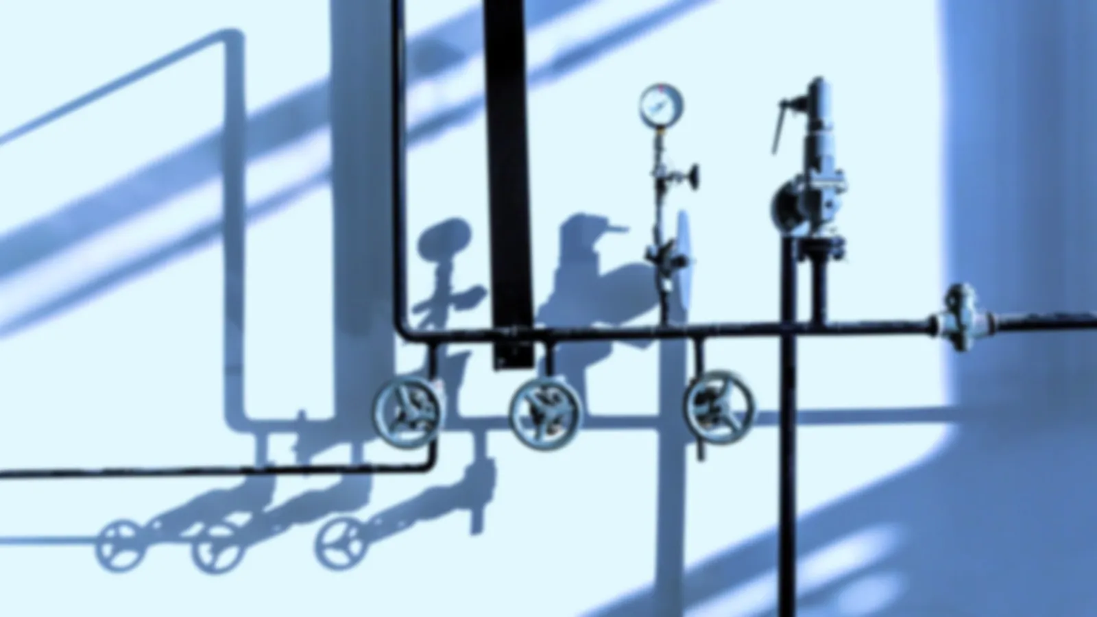 a close-up of air compressor piping