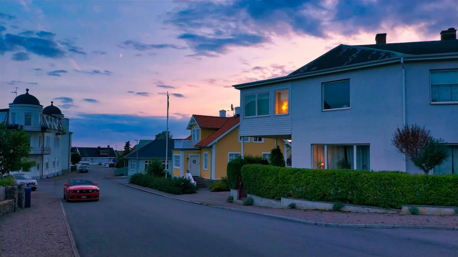 a street with houses along it