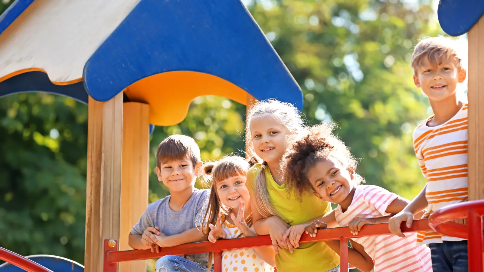 a group of children posing for a photo