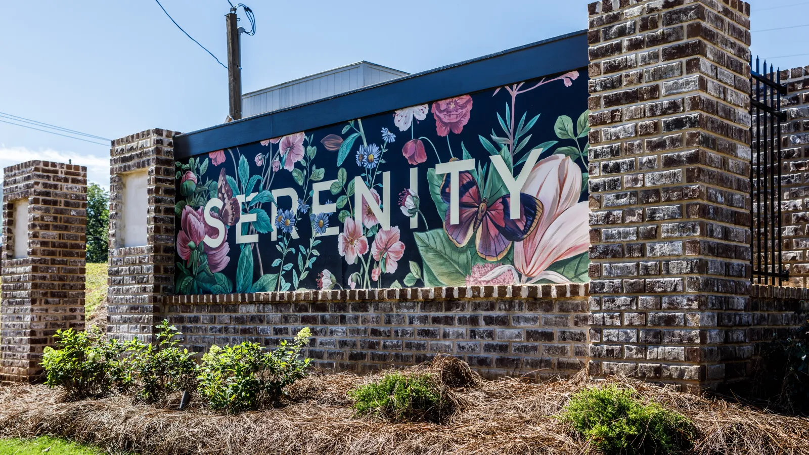 a wall with graffiti