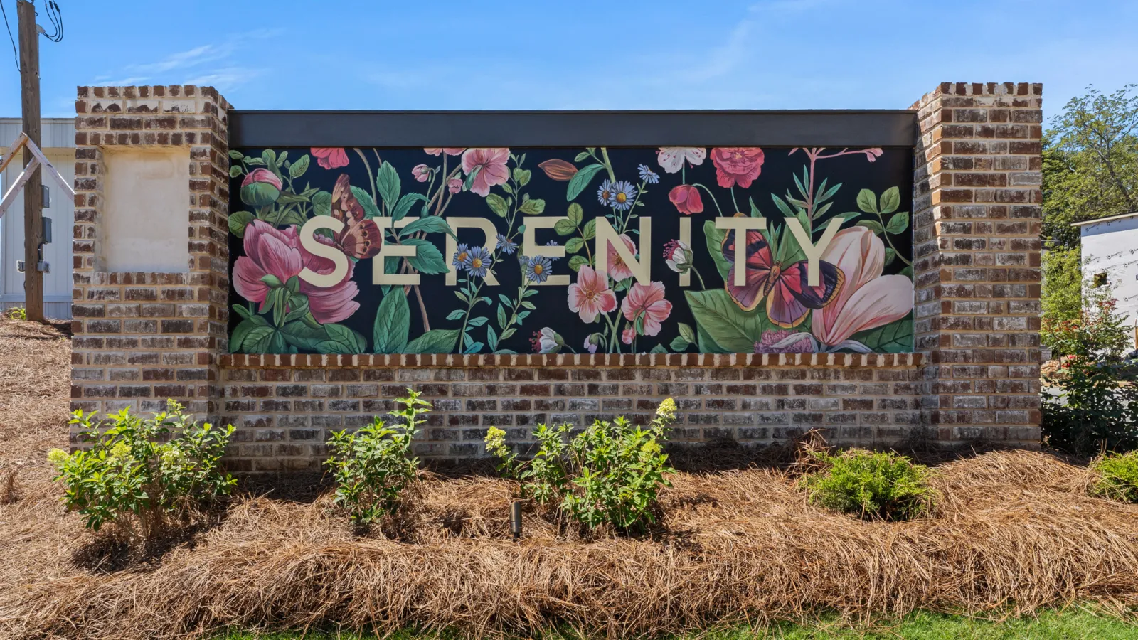 a wall with graffiti