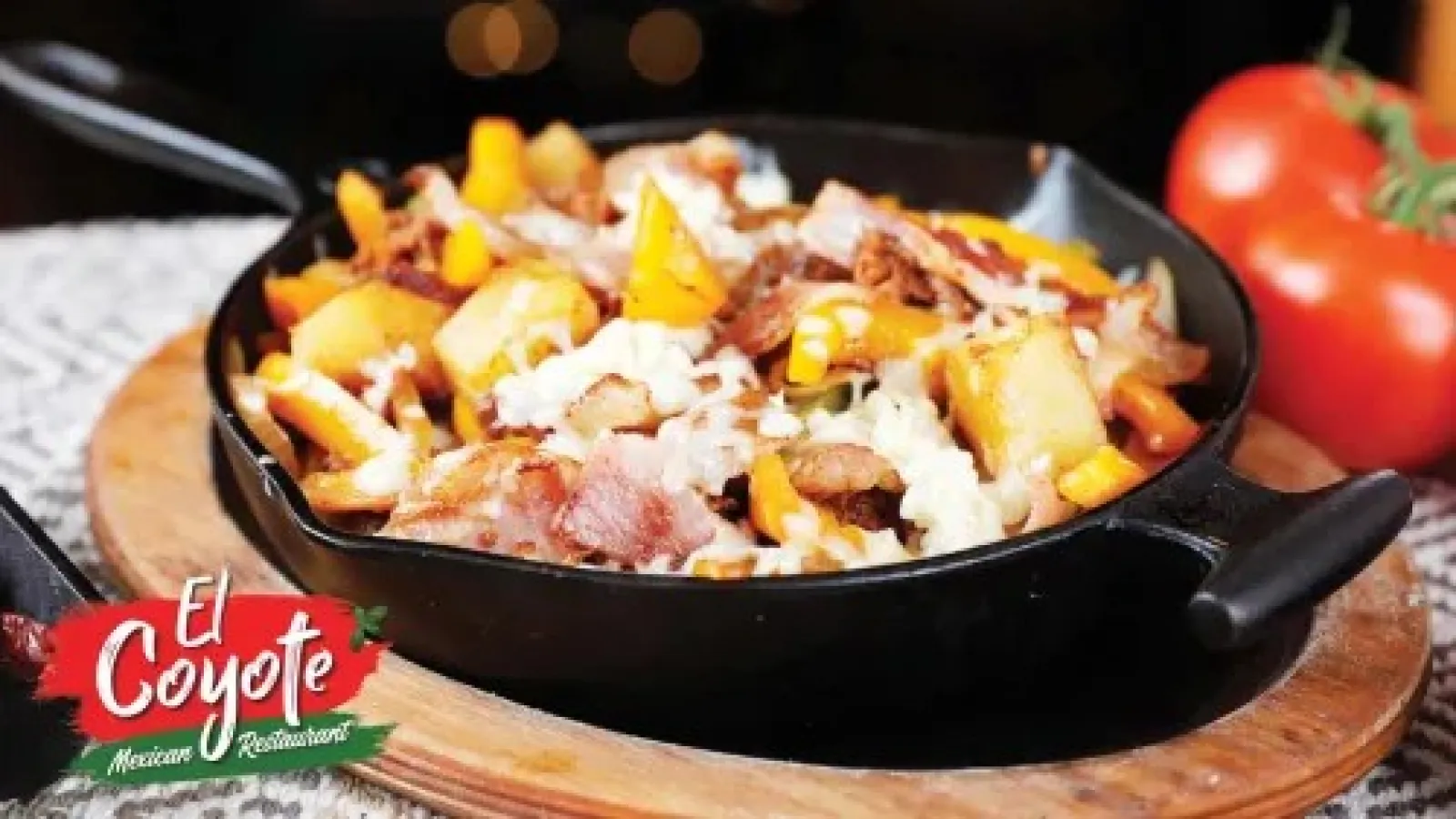 a pan of food