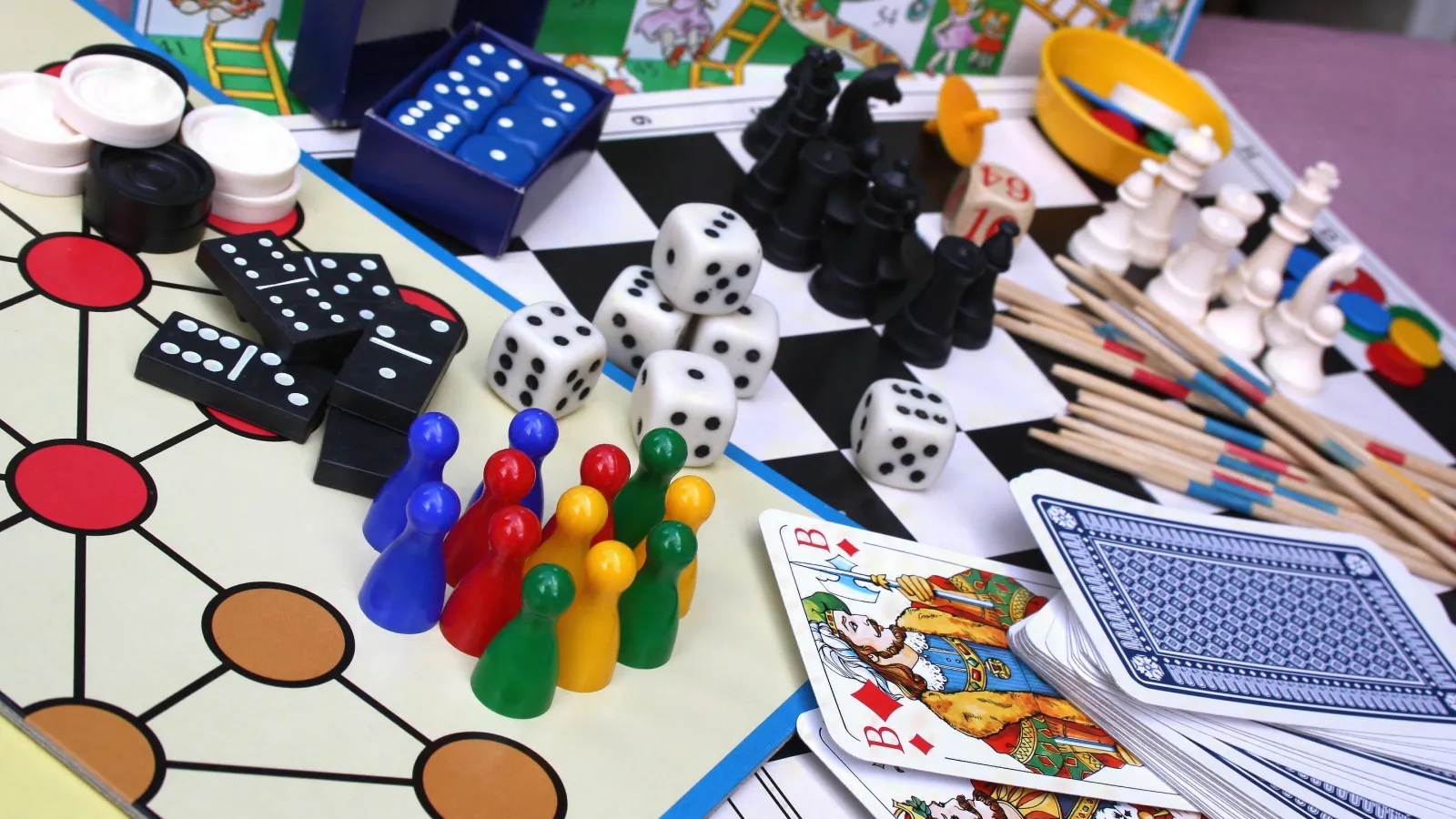 a group of toys on a table