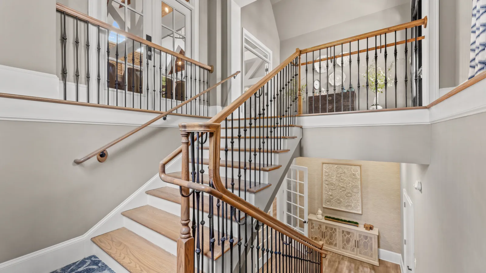 a staircase in a house