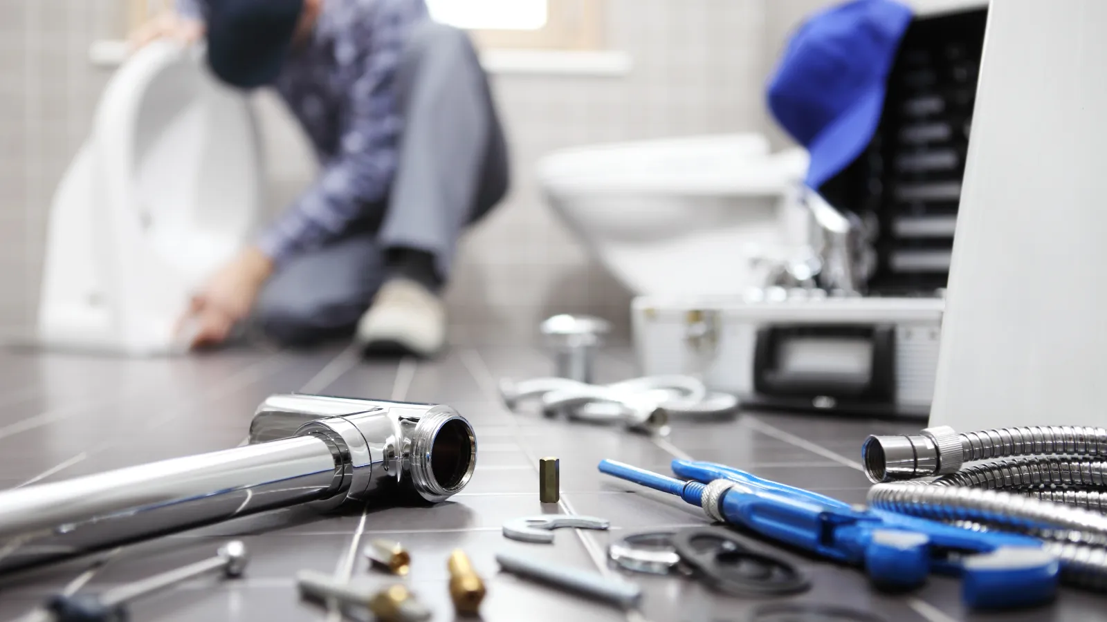 a person working on a machine