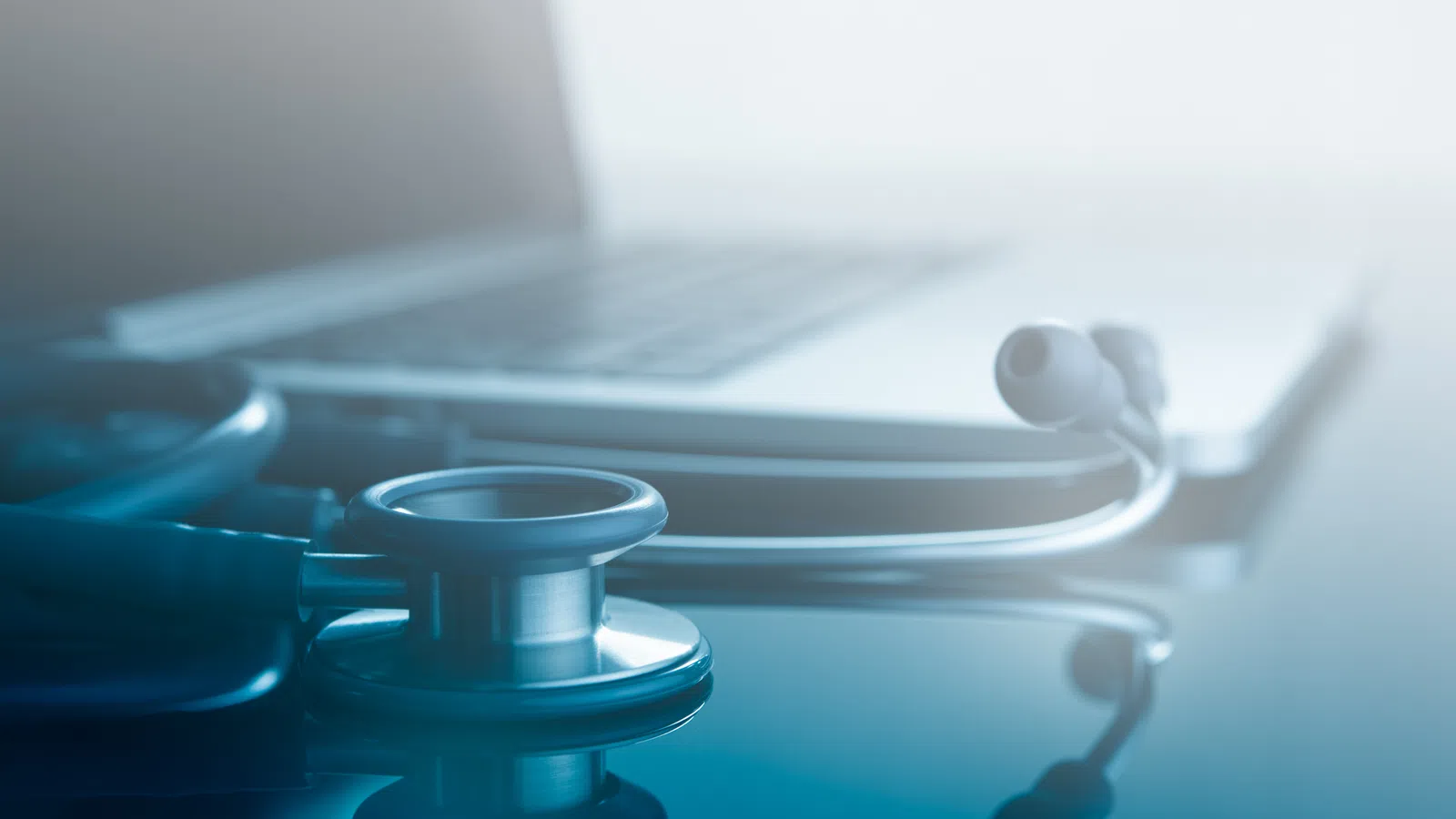 a close-up of a stethoscope on a table