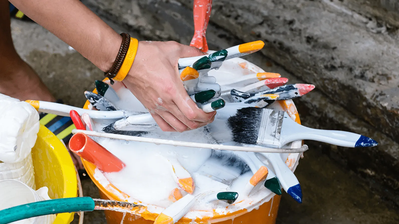 Don't pour paint rinse water down the sink, Estes Services