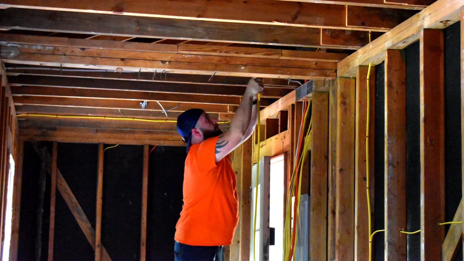 Estes Services Electricians Rewiring a House