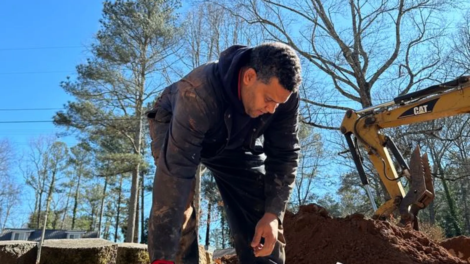 Estes Plumber working on a Sewerline Replacement