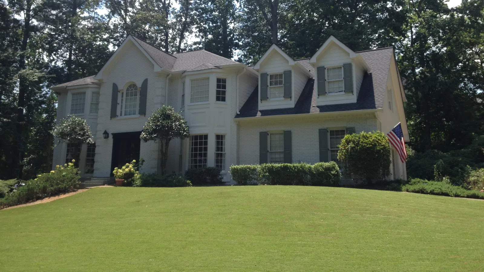 a house with a deck
