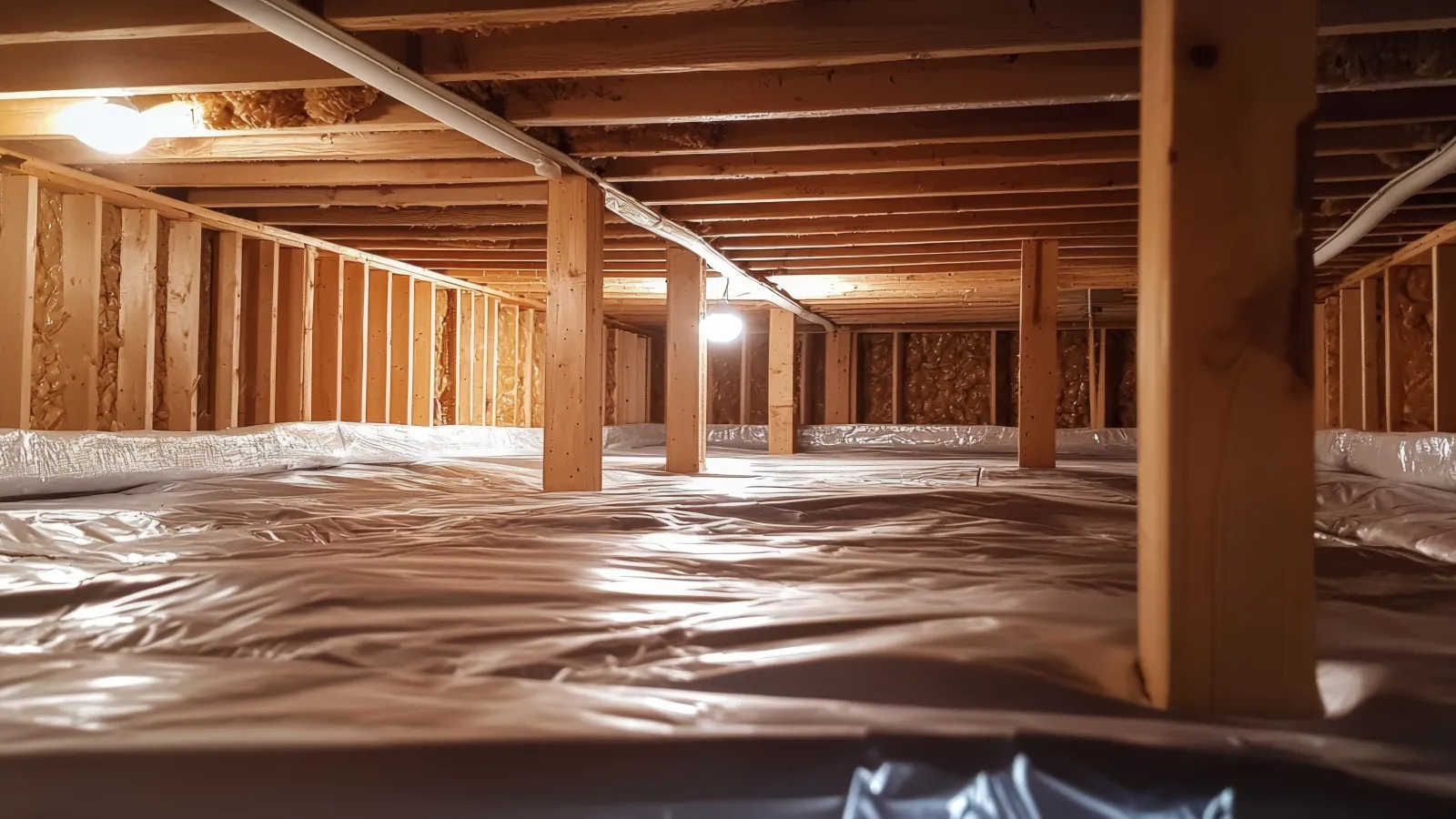 Vapor Barrier on floor of crawl space