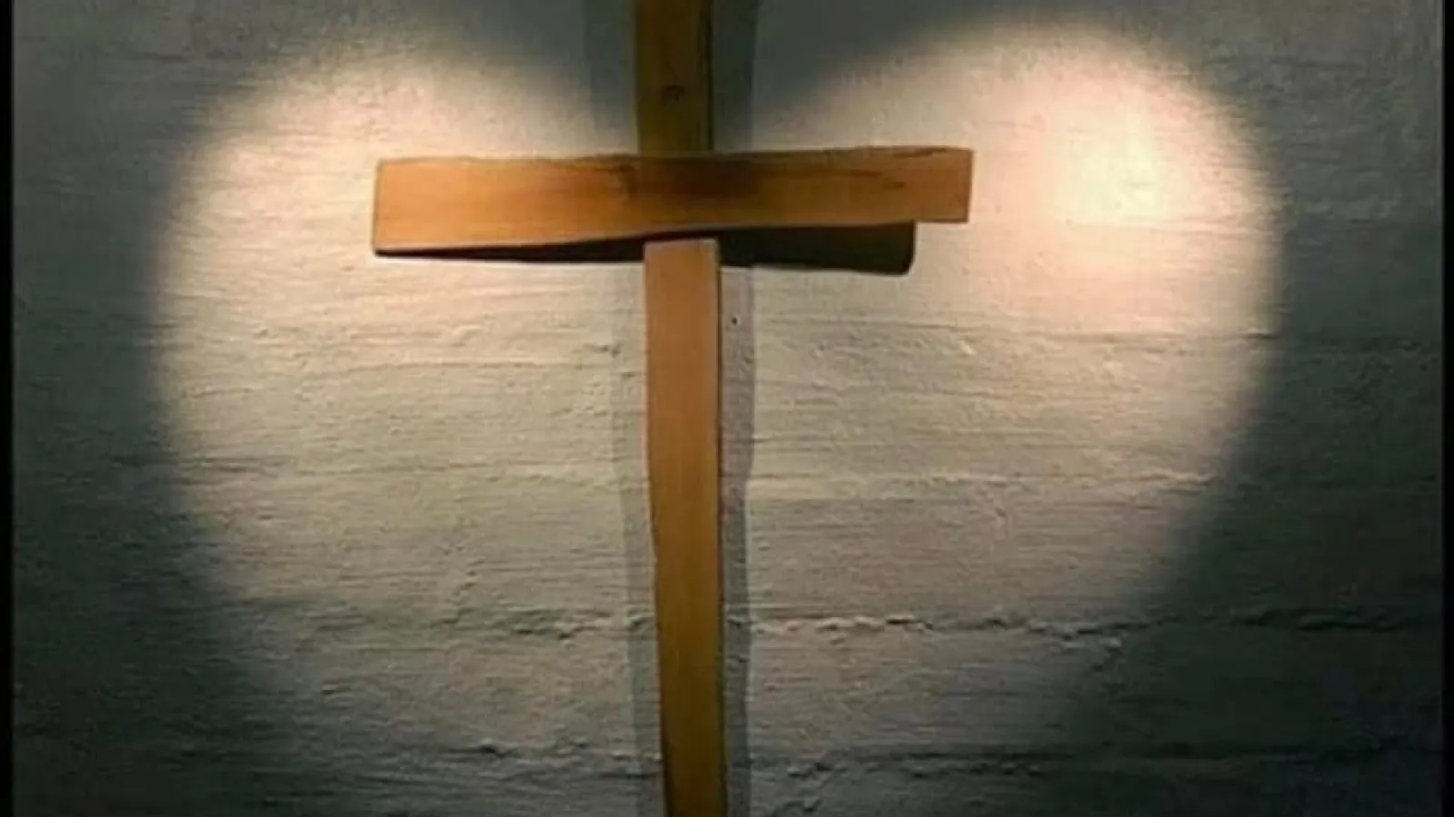 a cross on a wall