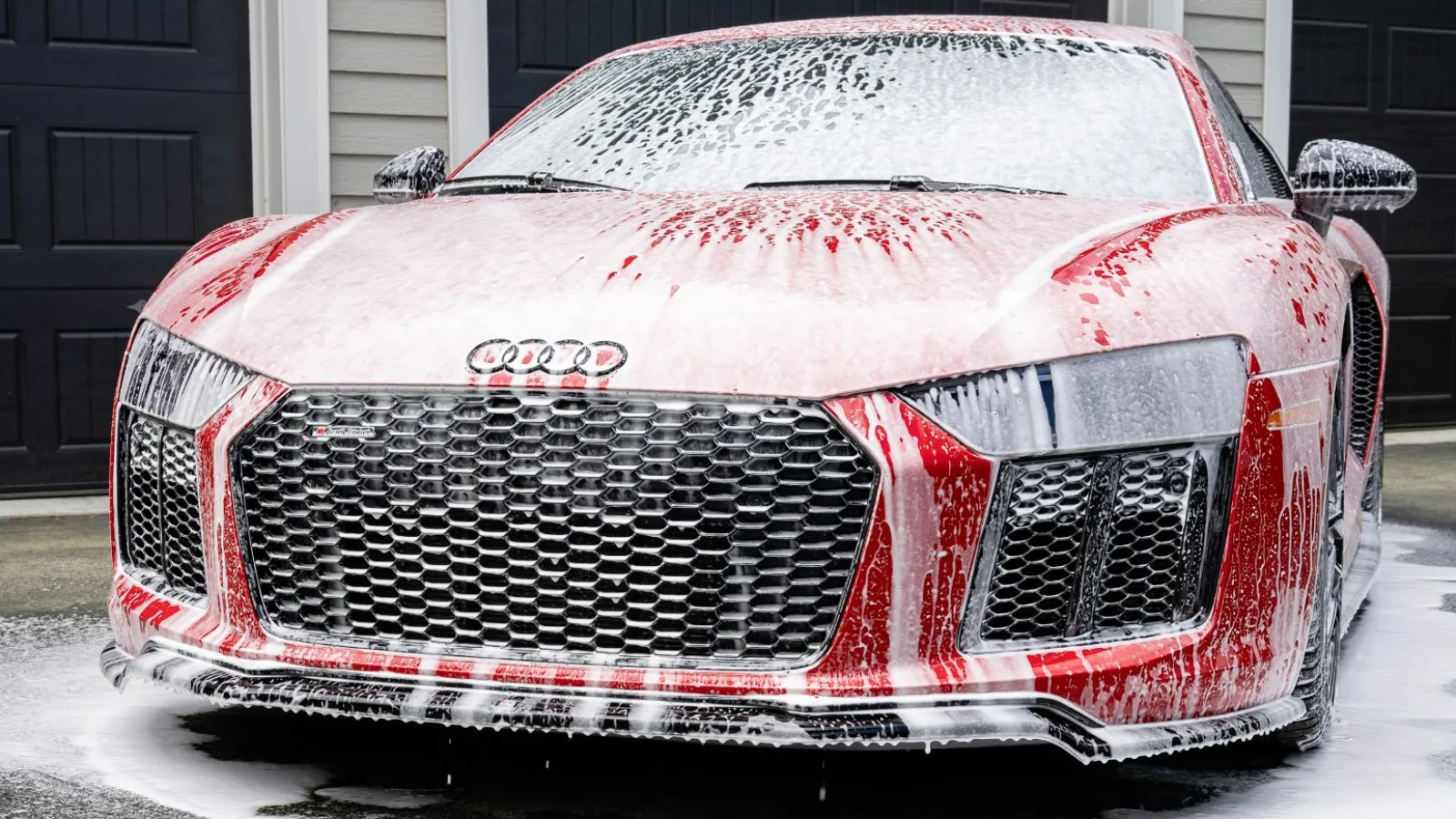 a car covered in snow
