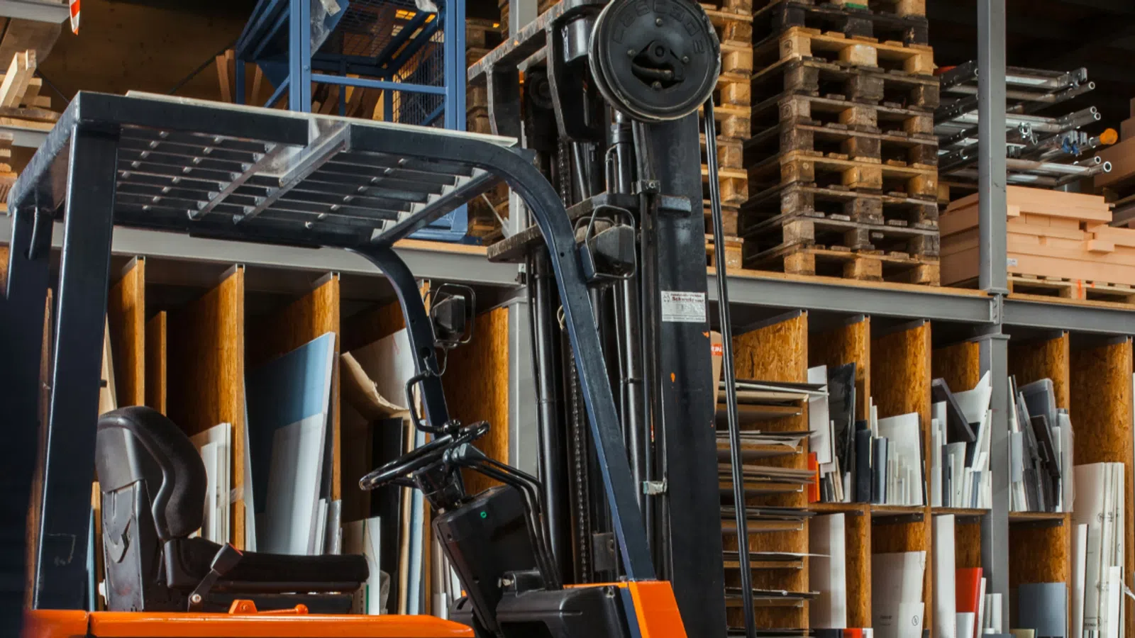 a person working in a warehouse