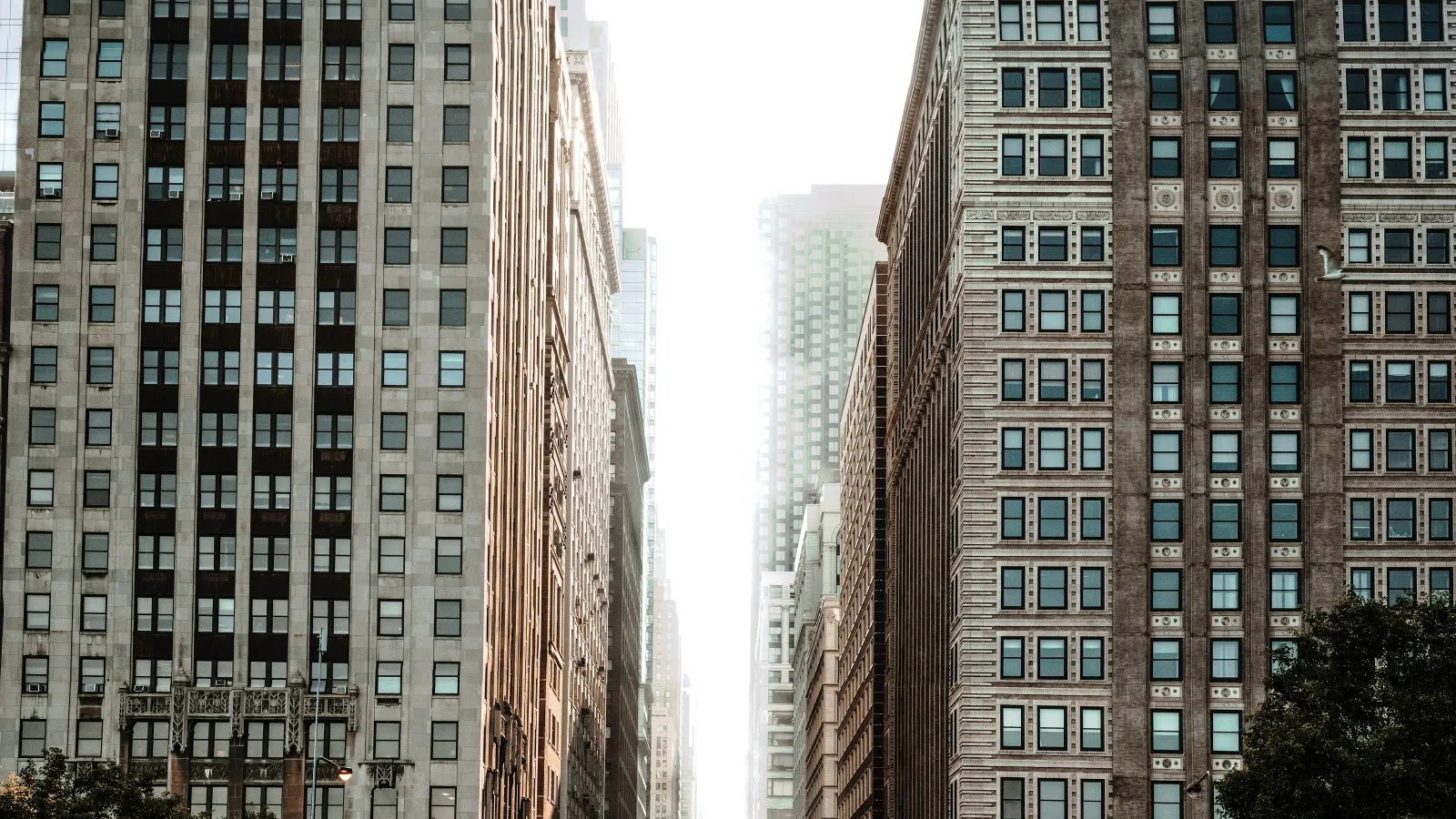 a city with tall buildings
