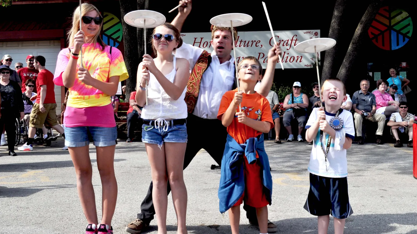 a group of people wearing clothing
