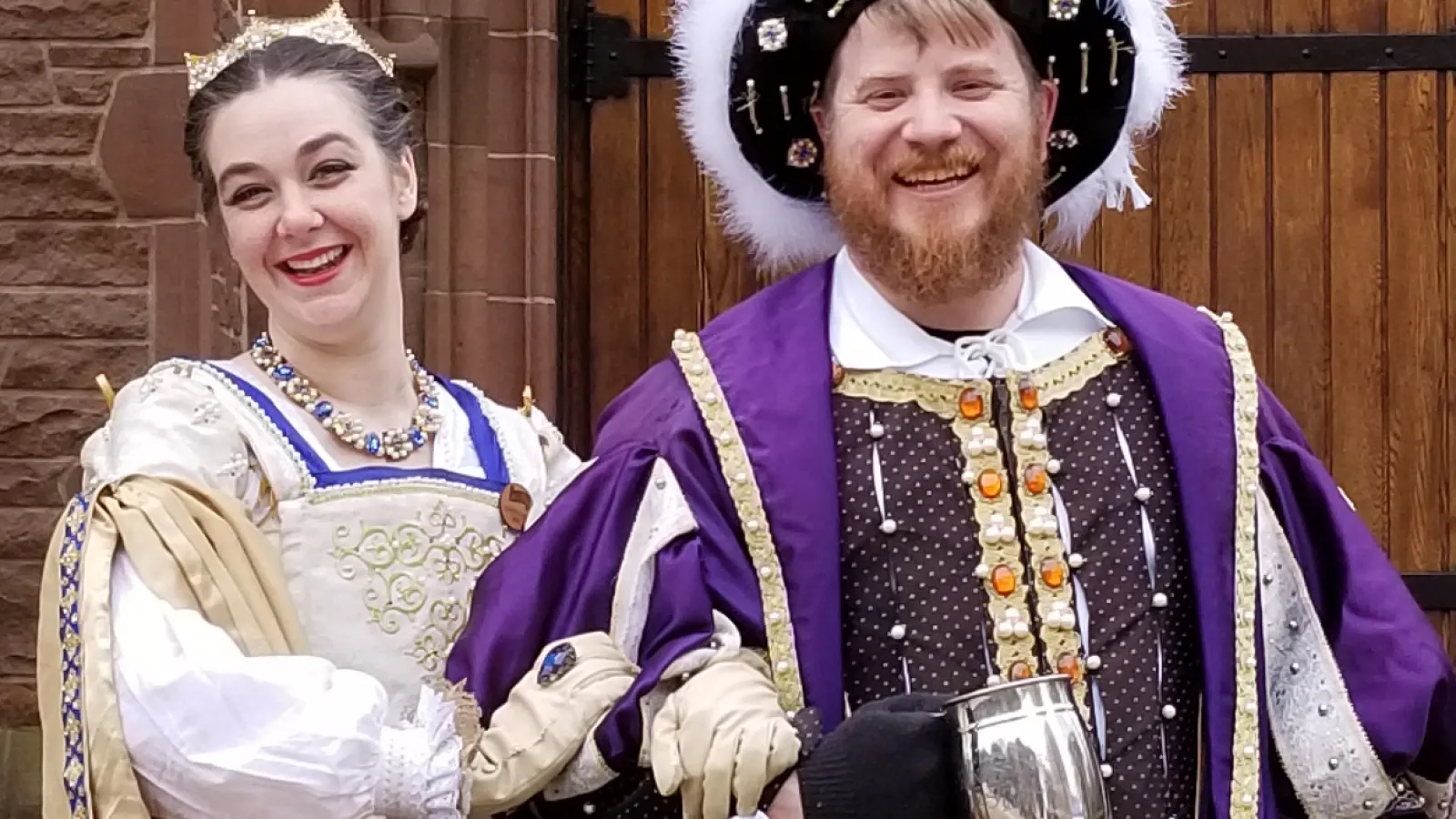 a man and woman wearing clothing
