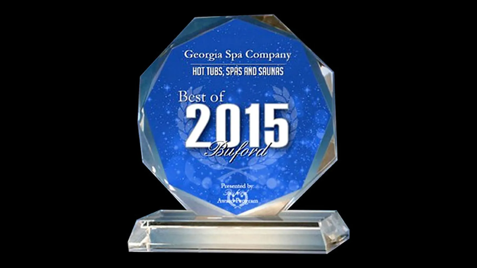 Georgia Spa Company Receives 2015 Best of Buford Award