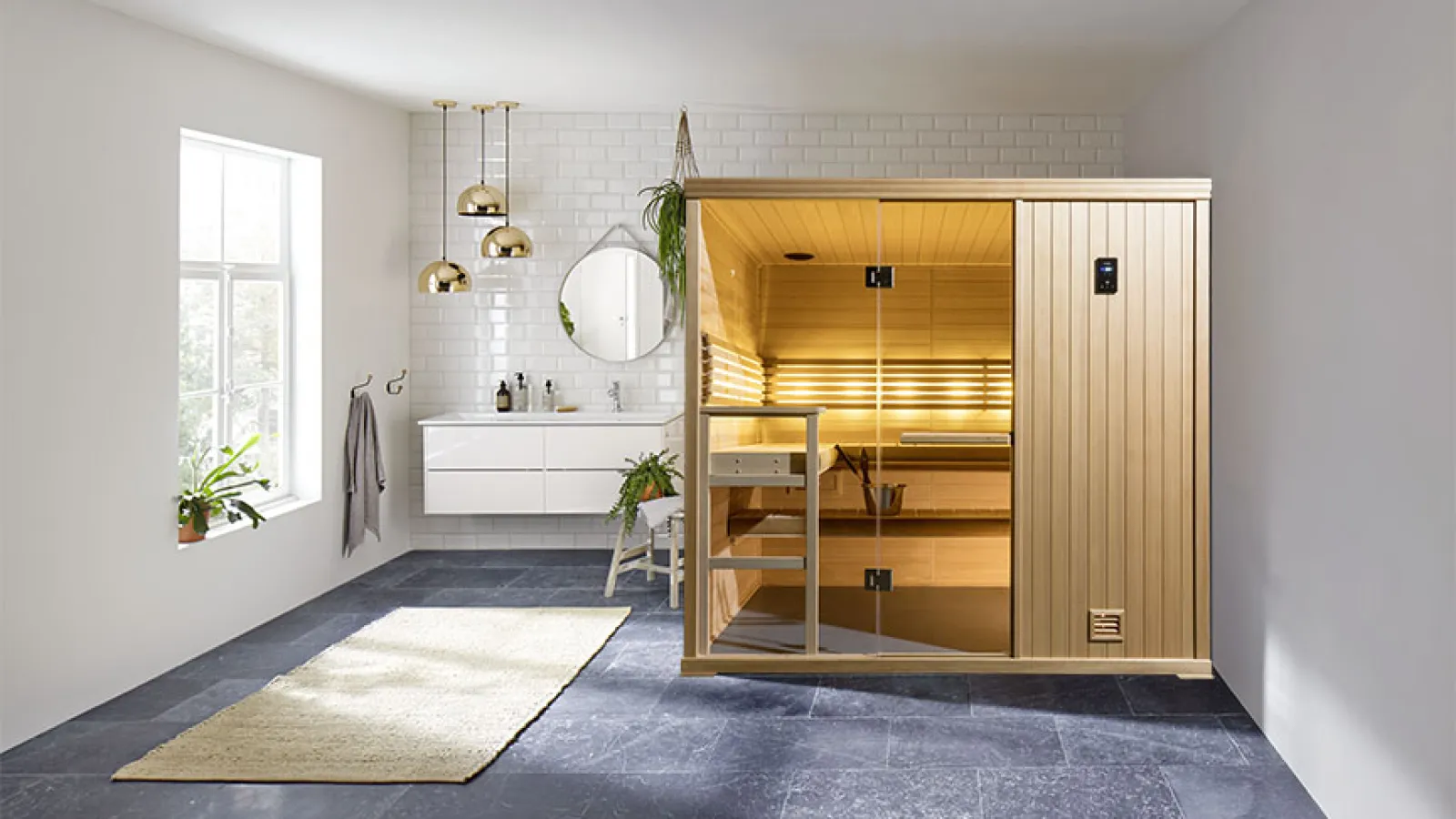 wooden sauna