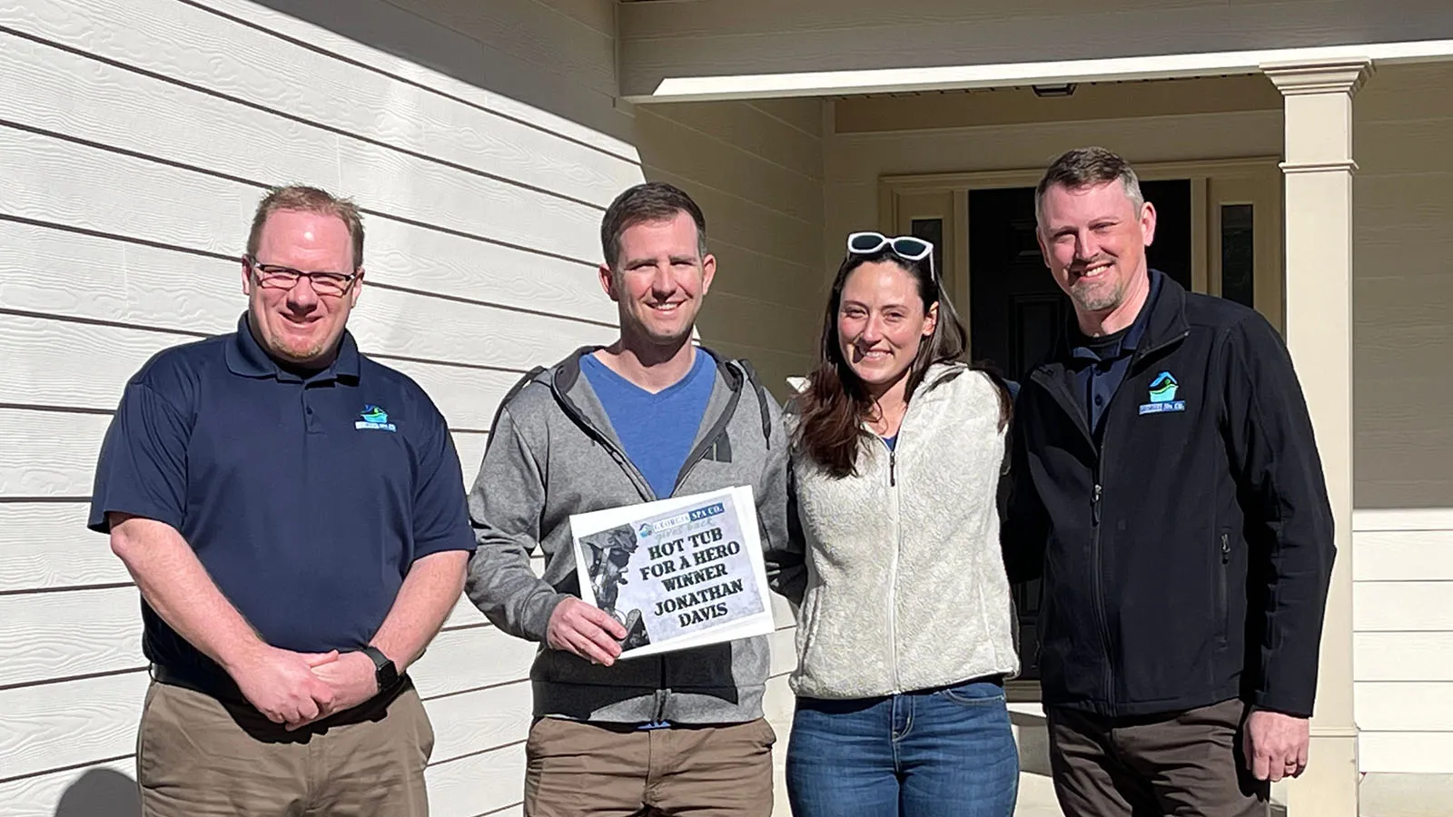 Captain Jonathan Davis Named Hot Tub for a Hero Recipient