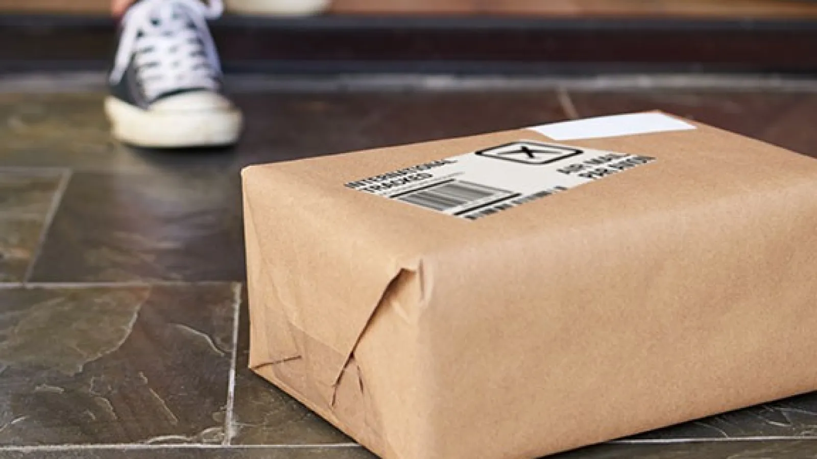 a package on the ground