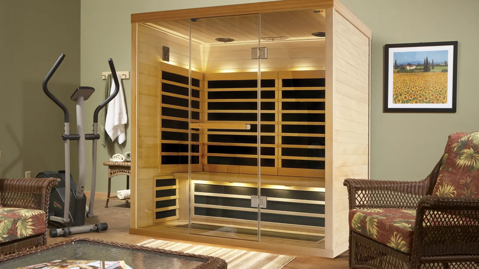 Sauna in room
