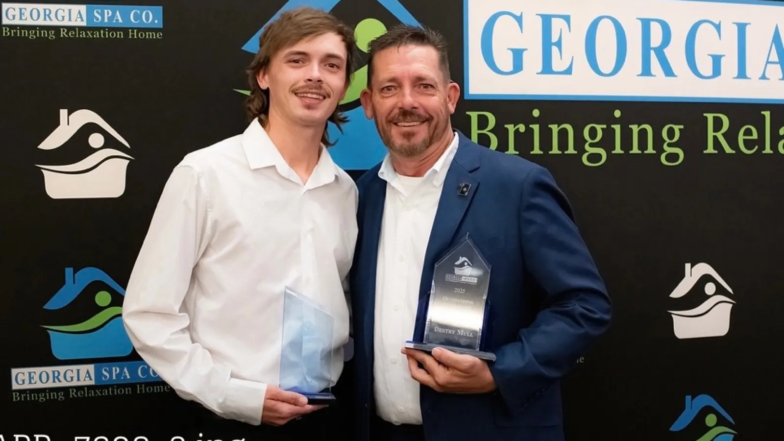 Trent winning Georgia Spa First Class Service Award