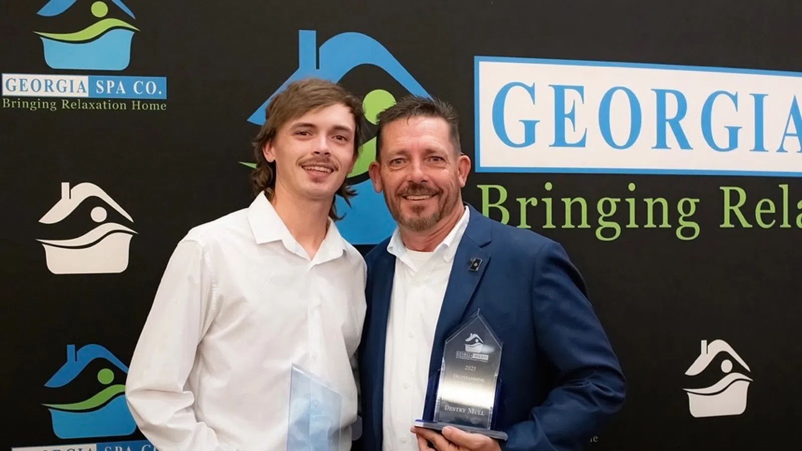 Trent winning Georgia Spa First Class Service Award
