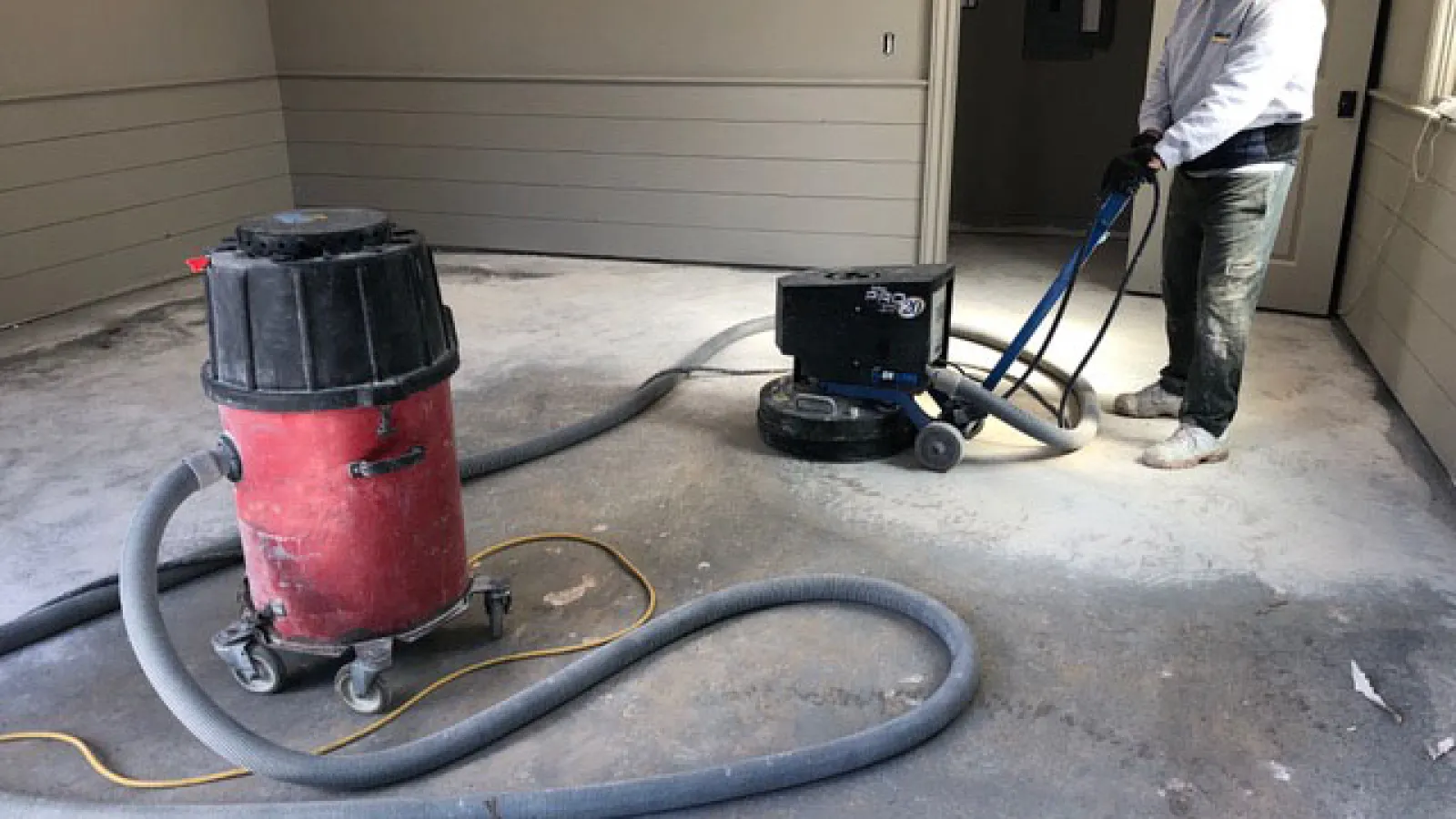 Diamond Grinding of the garage floor